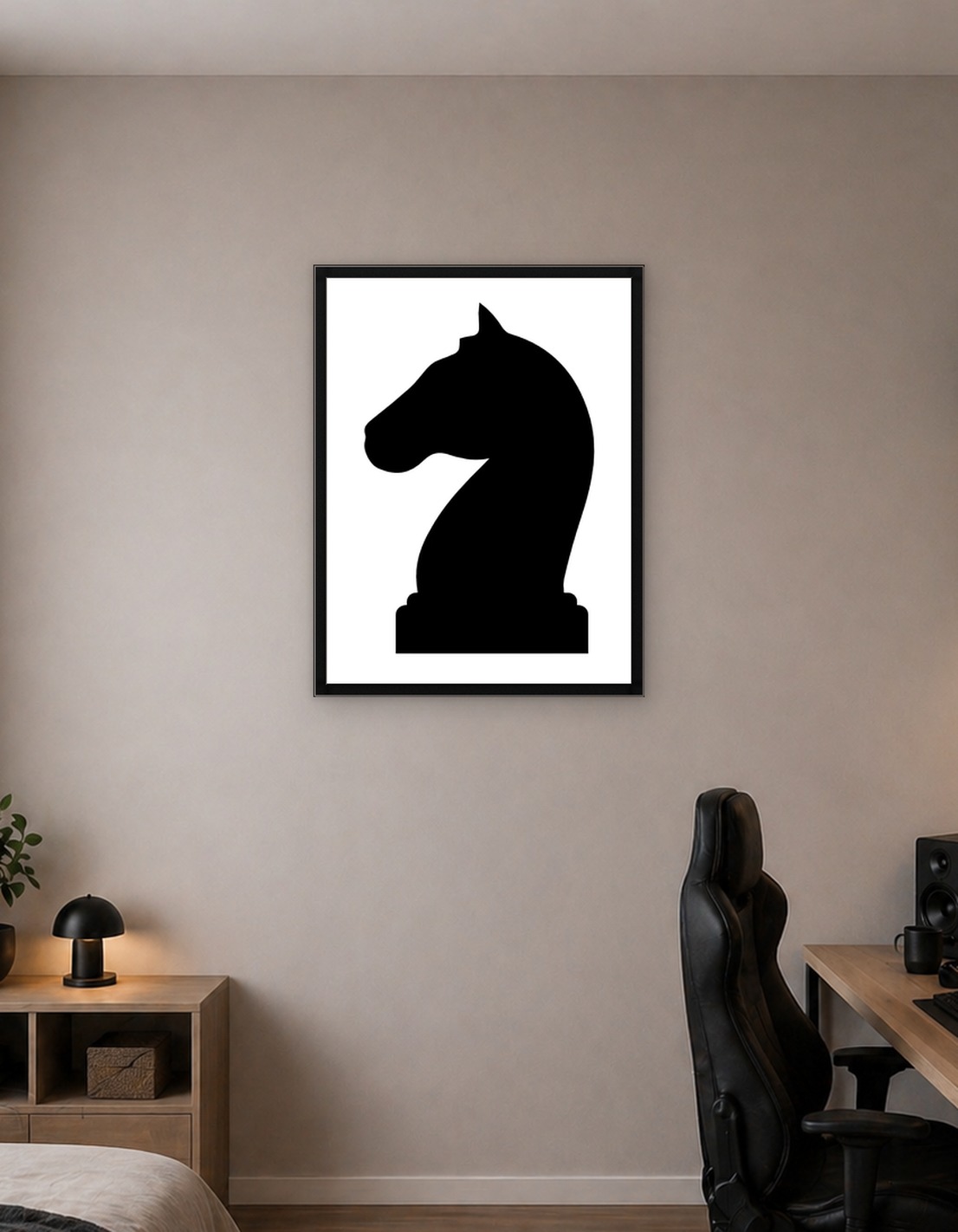 Black Knight Chess Piece Silhouette