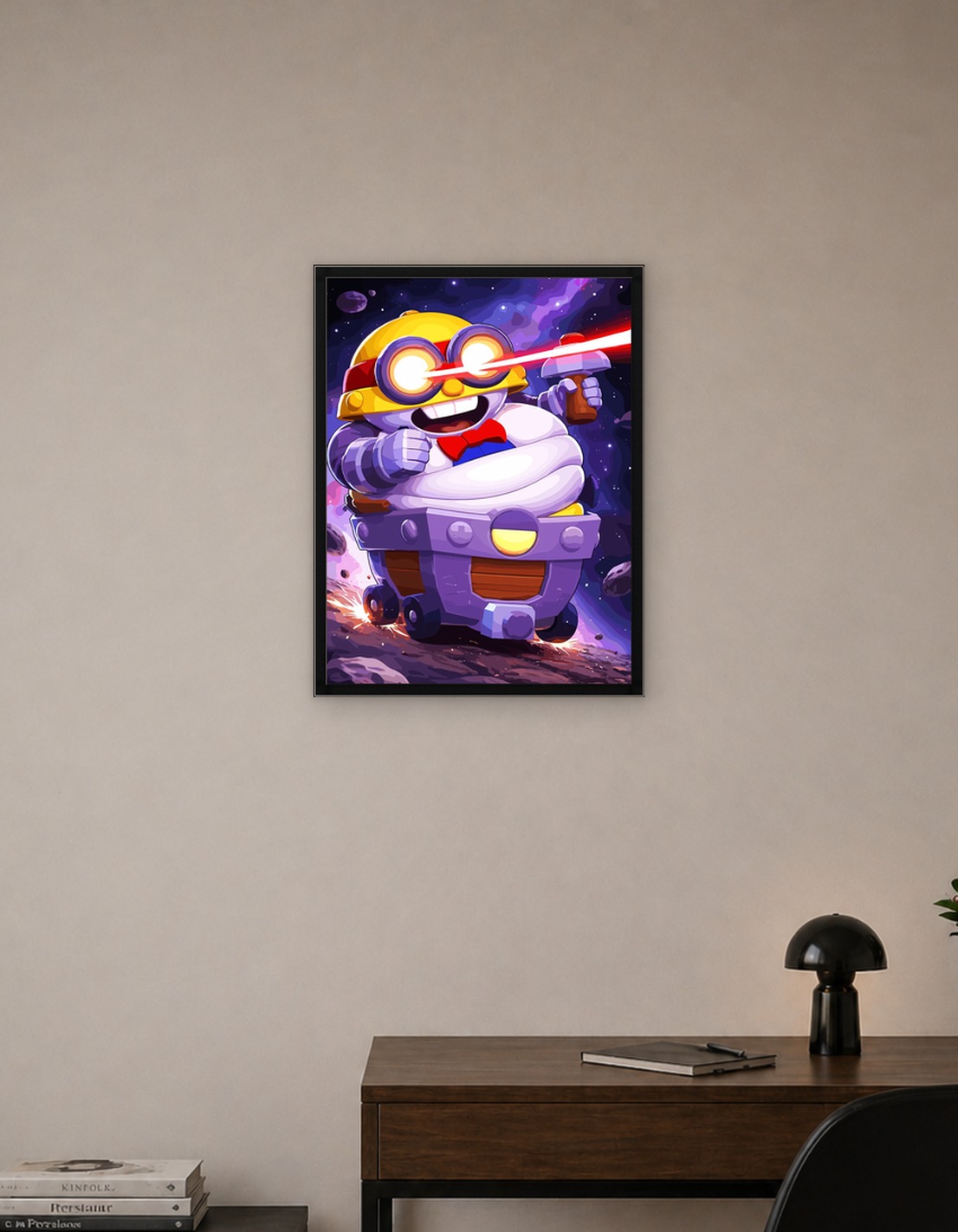 Brawl Stars character in space
