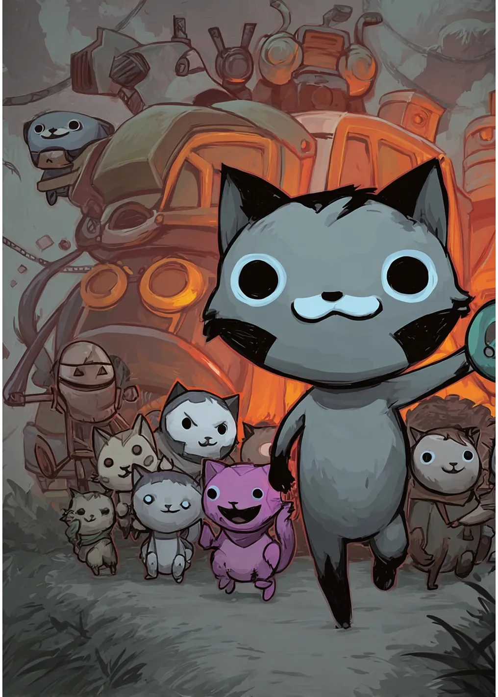 Cute Cat Characters and Robots MEWGENICS
