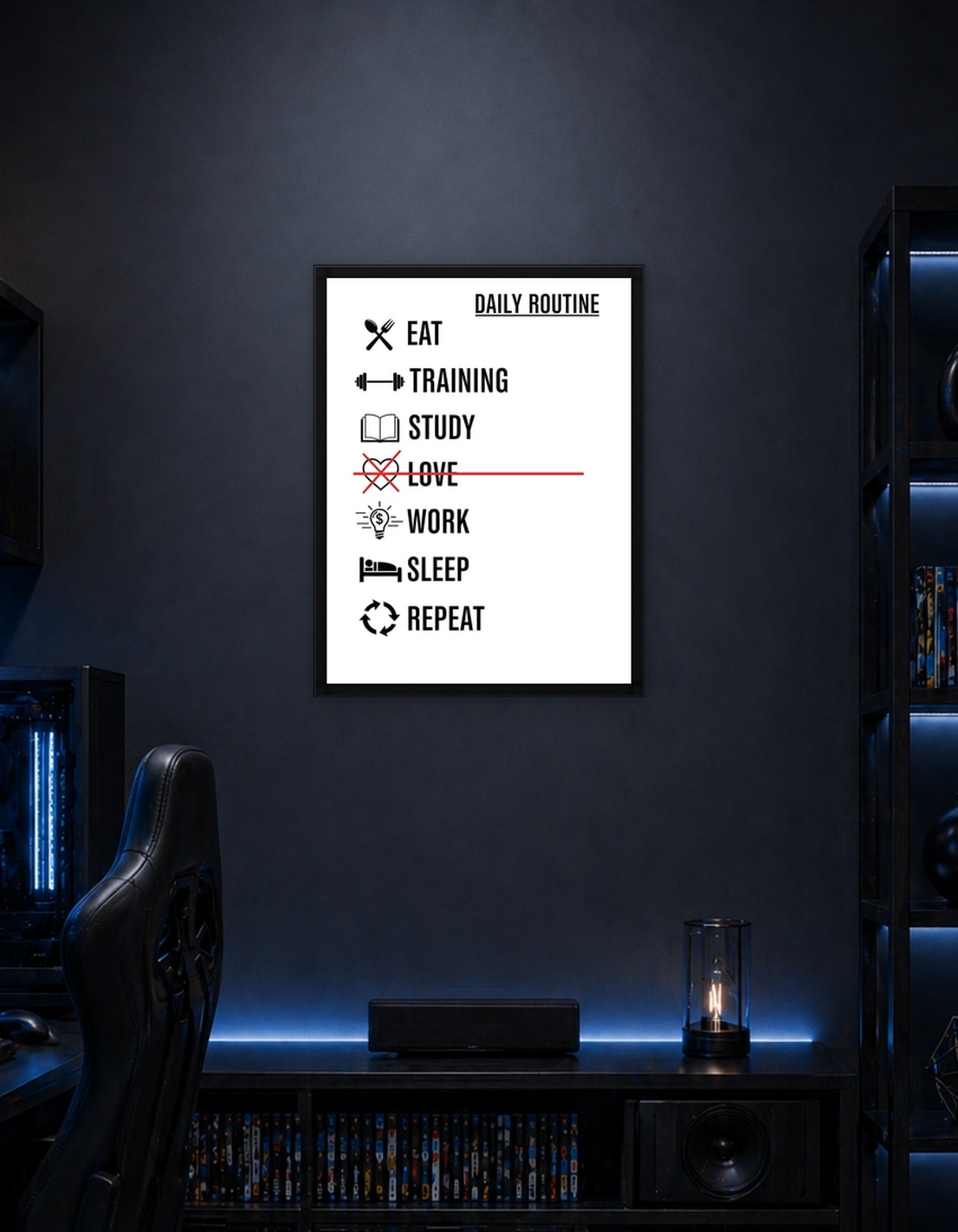 Daily Routine List with Icons