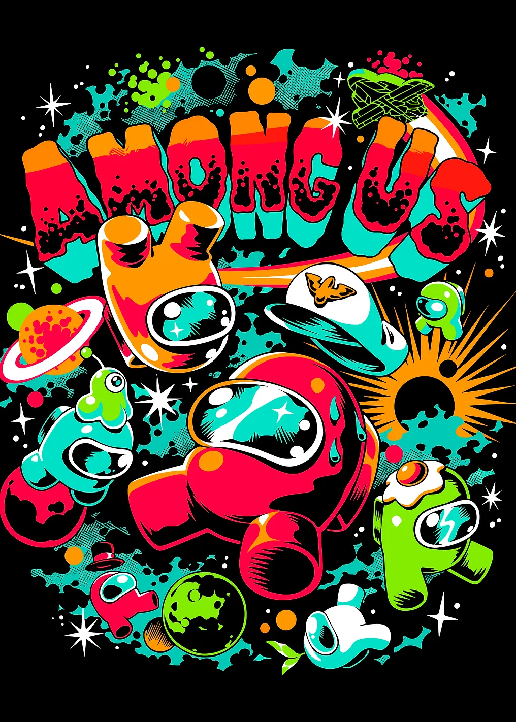 Among Us Space Crewmates Art