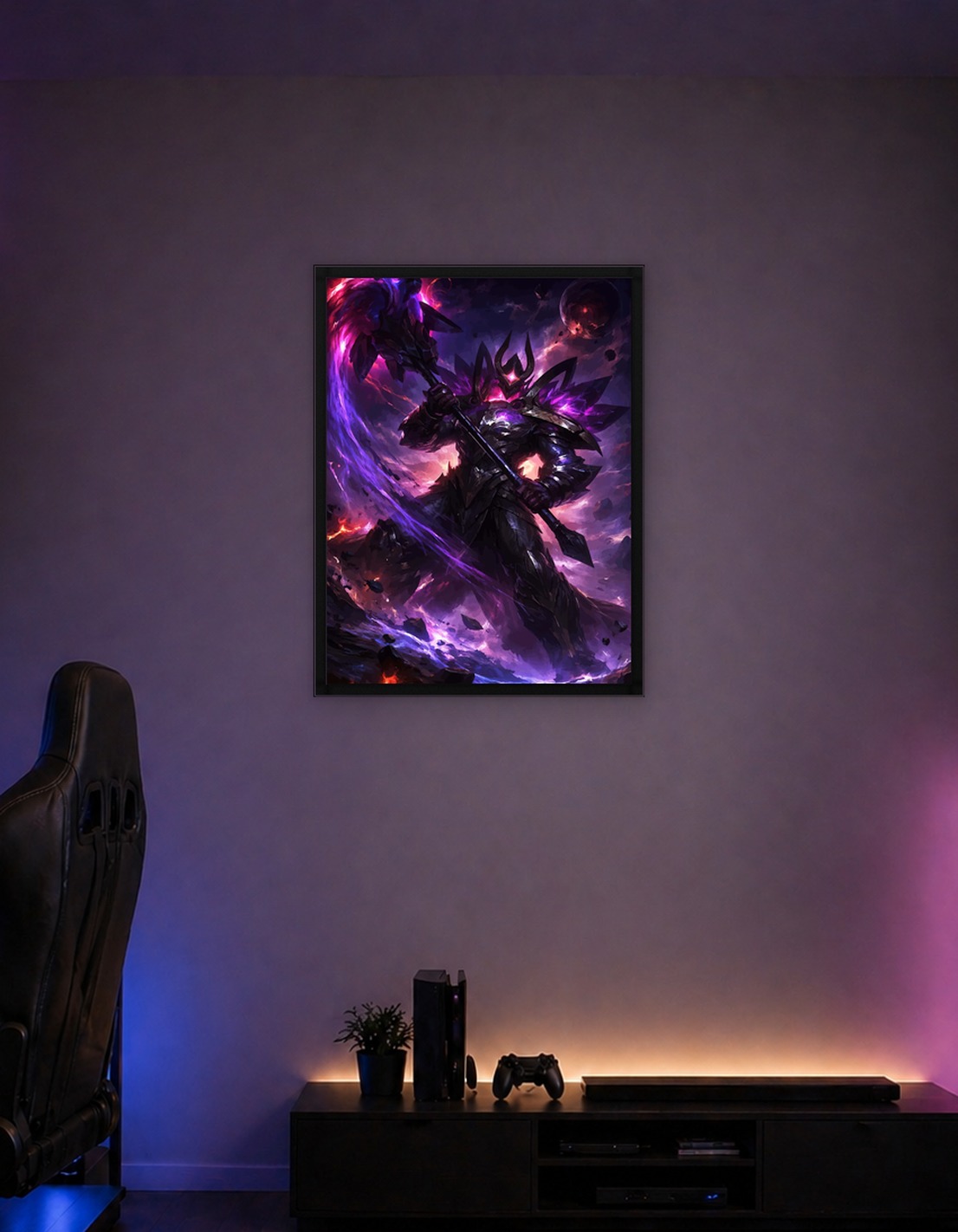 Dark Warrior with Purple Energy - 10030587