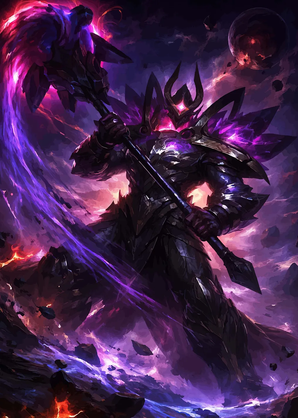 Dark Warrior with Purple Energy - 10030587