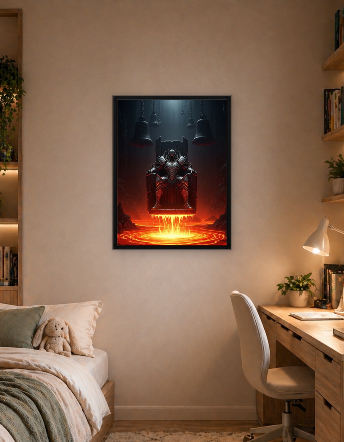 Dark Knight on Lava Throne
