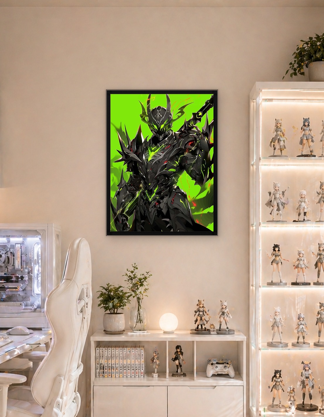 Dark Knight with Neon Green Accents