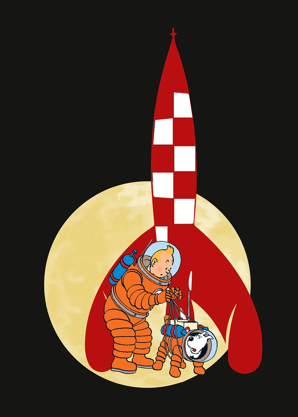 Тинтин на Луну 01