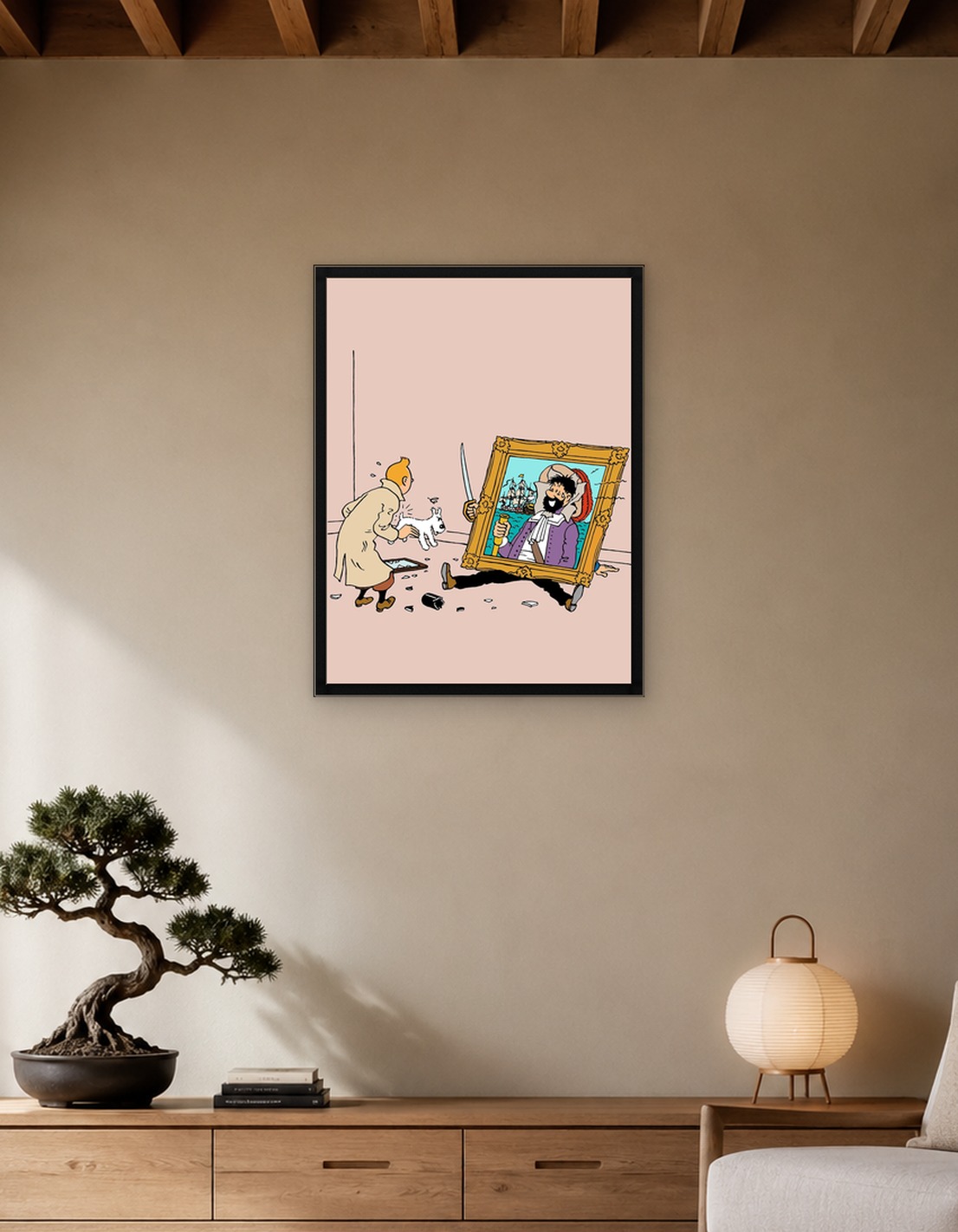 tintin frame down