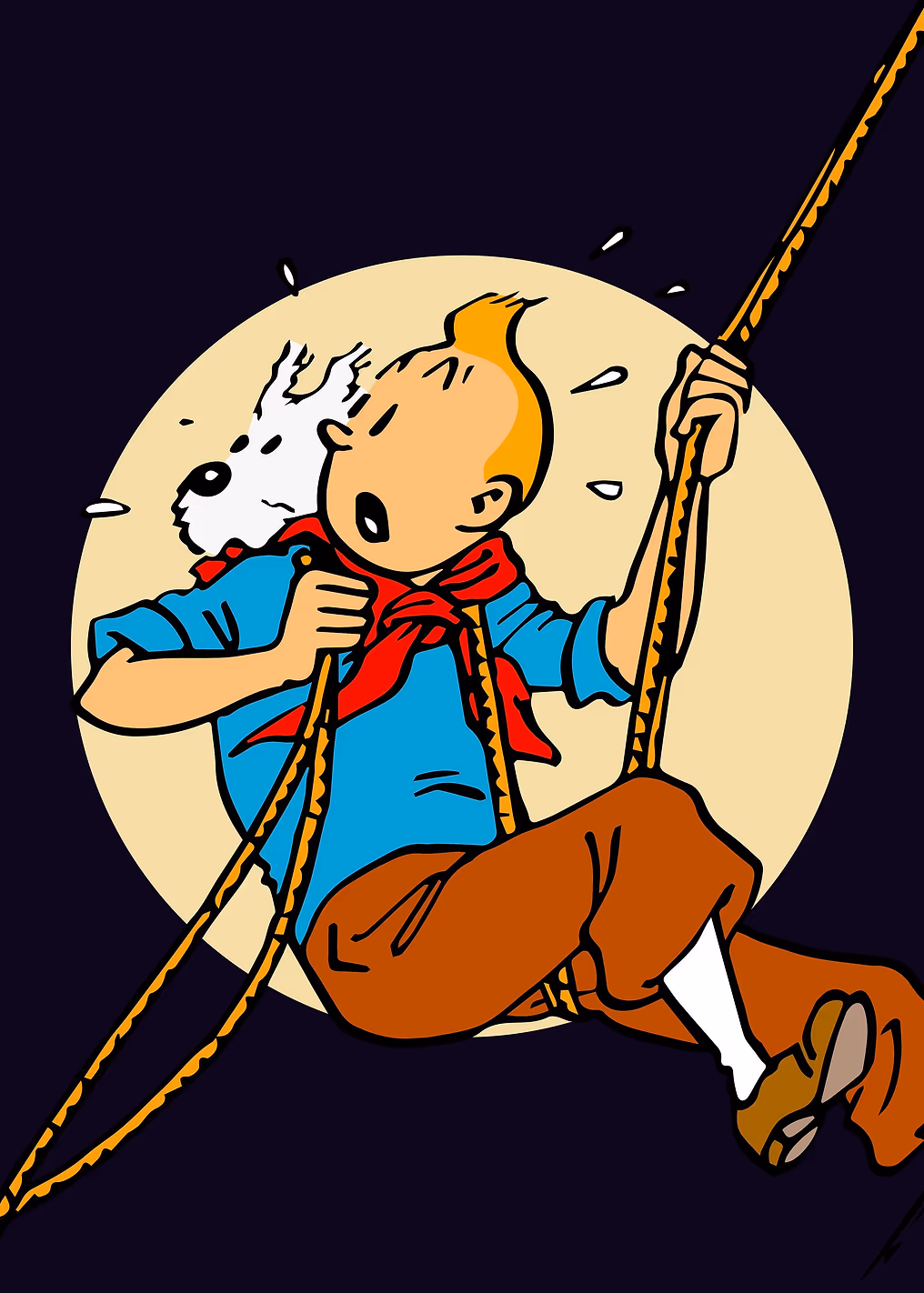 tintin hanging out