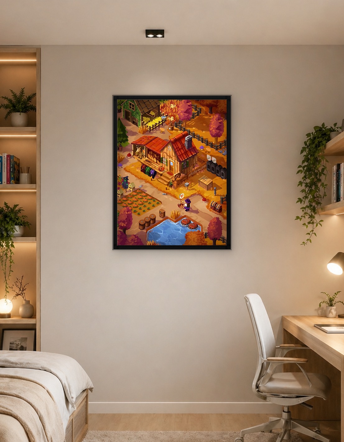 Cozy Autumn Farm Scene