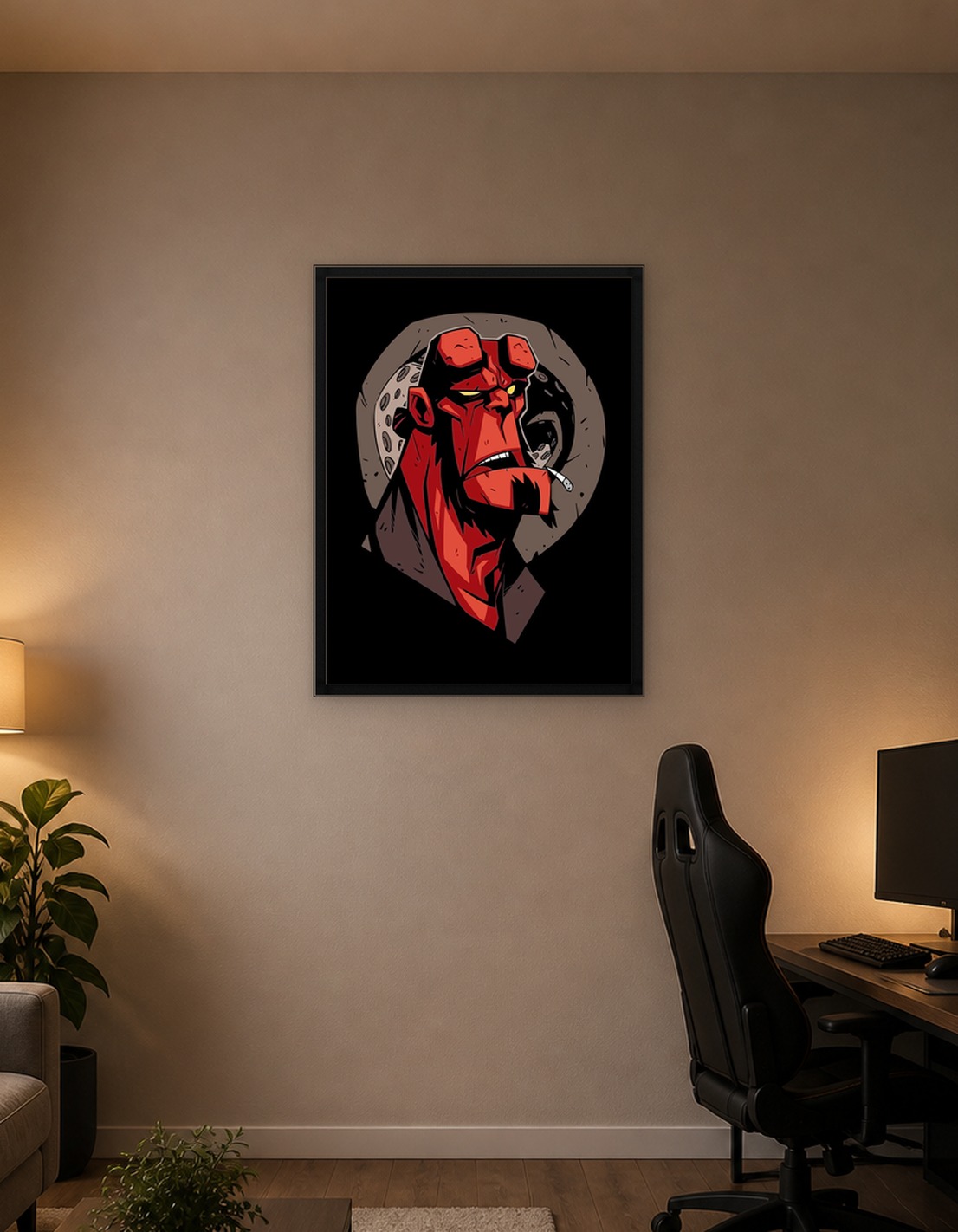 hellboy angries face