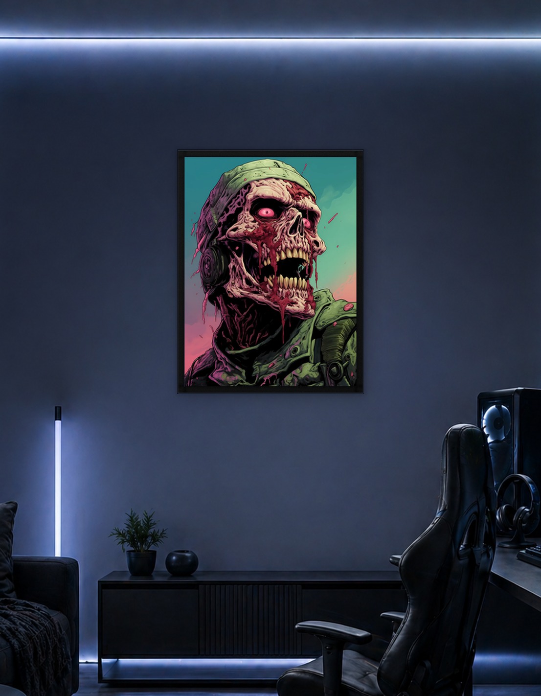 Zombie Soldier Skull