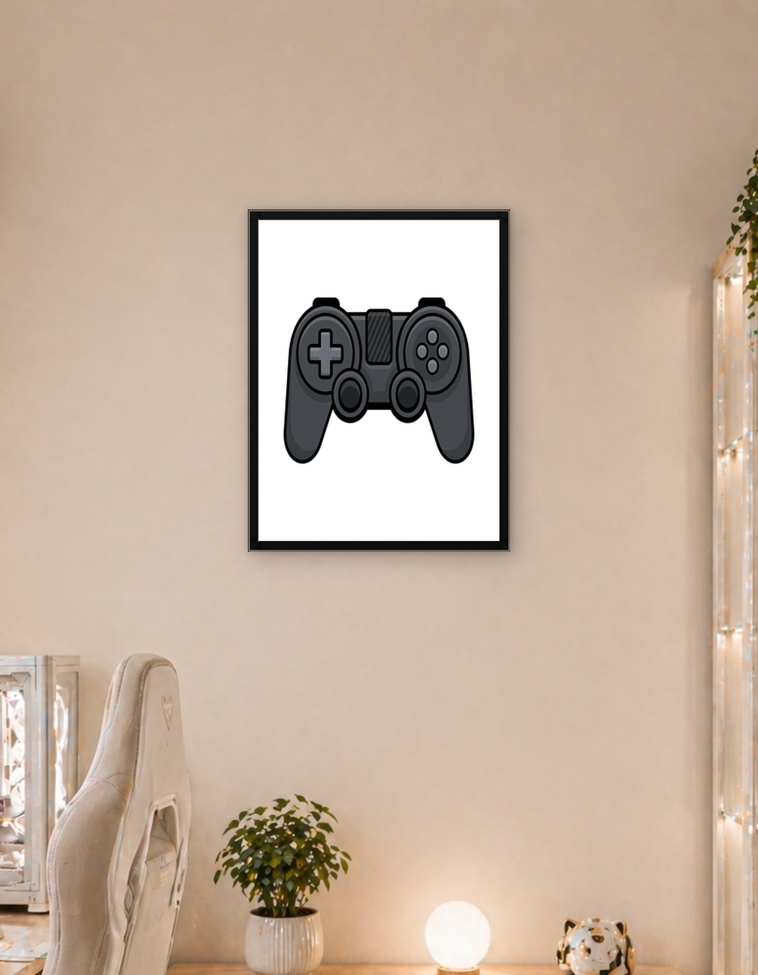 Black Game Controller Icon