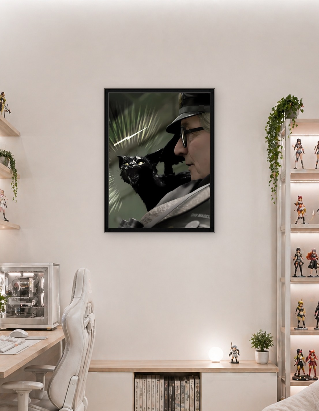 Black Cat with Lightning Bolt in Death Stranding