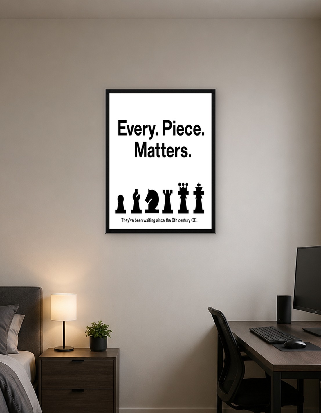 Chess Pieces and Text - 9707748