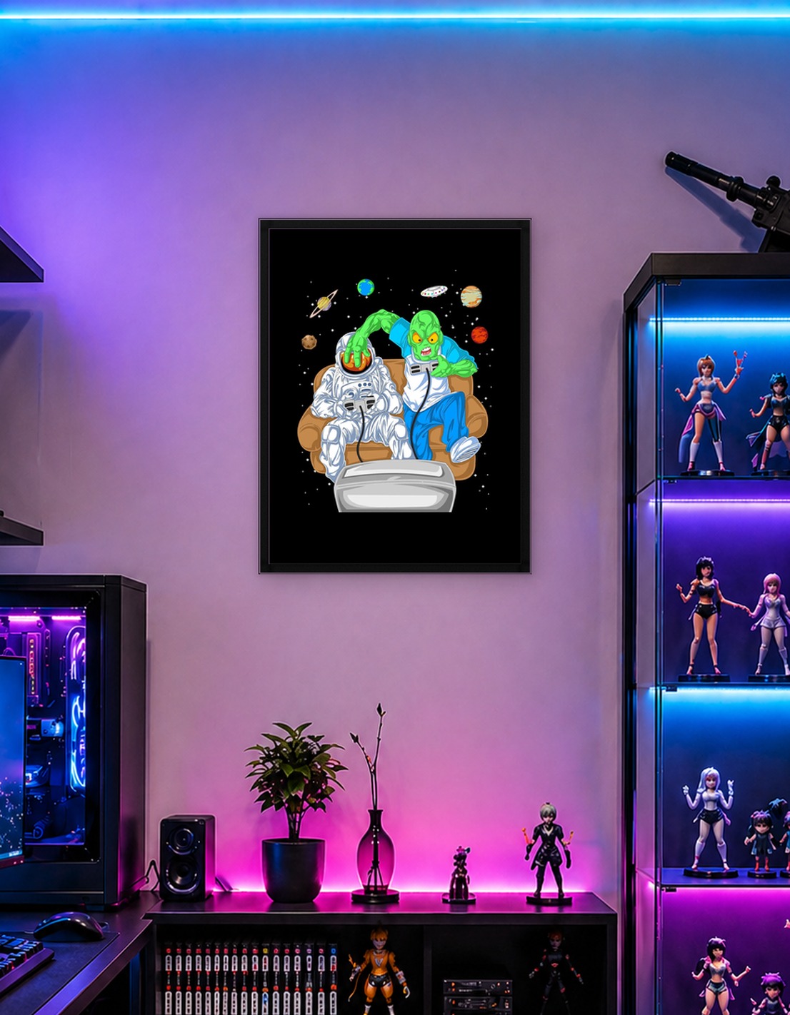gamer astronaut and alien