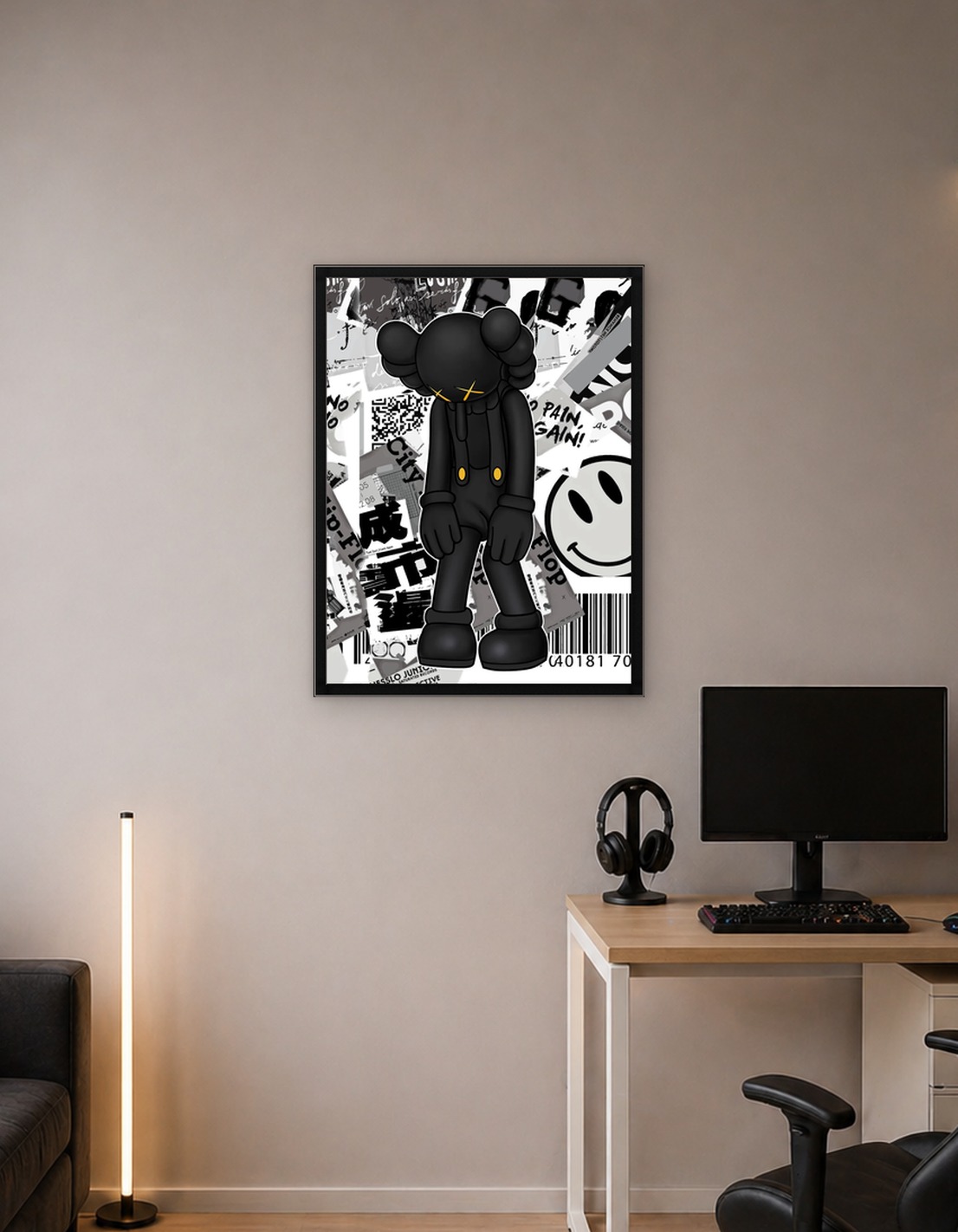 задняя часть и белый KAWS