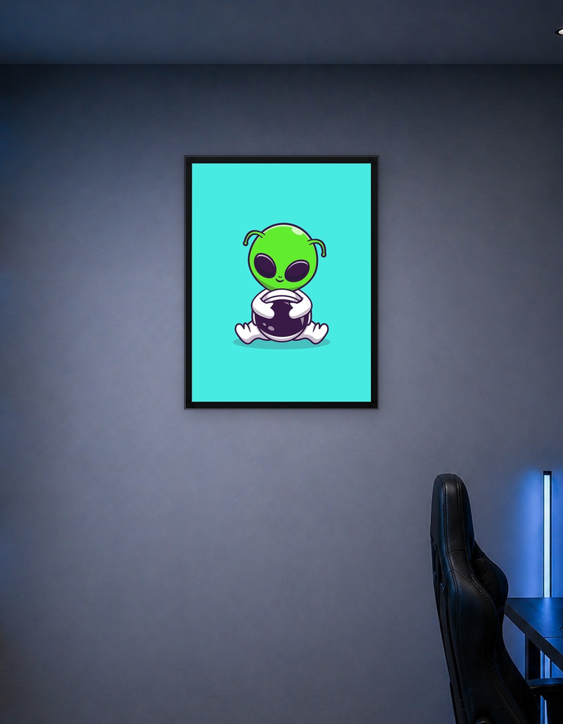 alien with astronaut suit