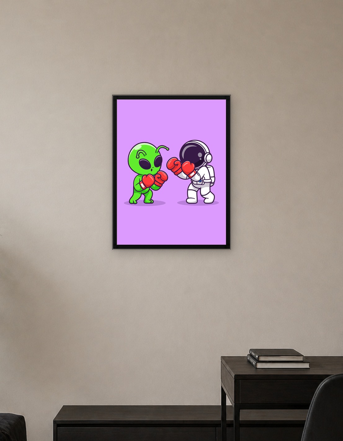alien and astronaut