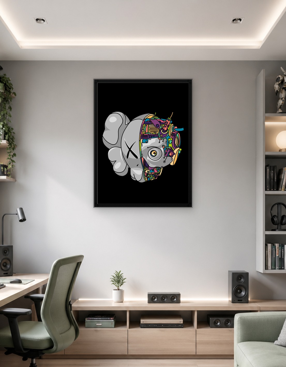 cyborg kaws