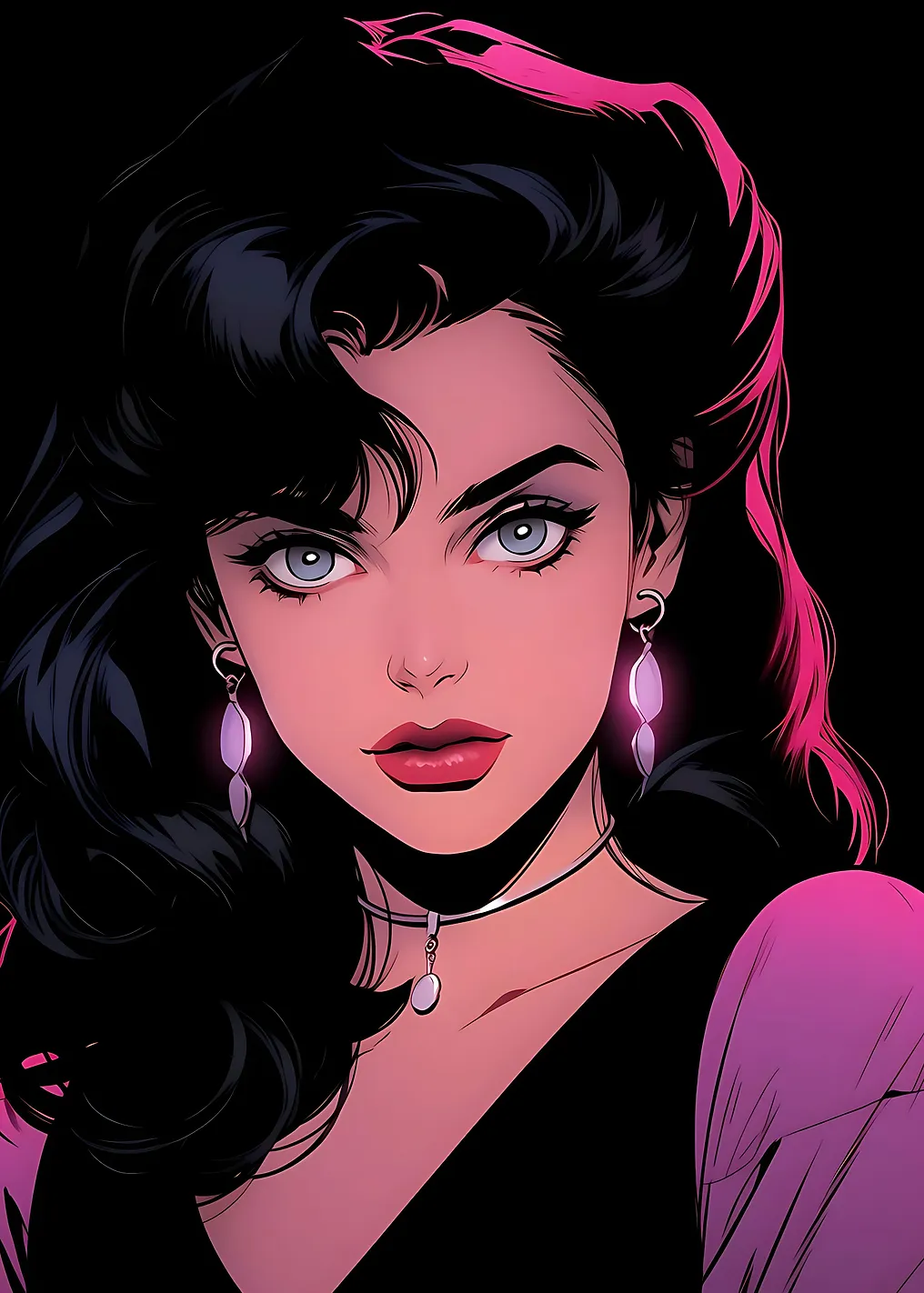 beautiful woman anime
