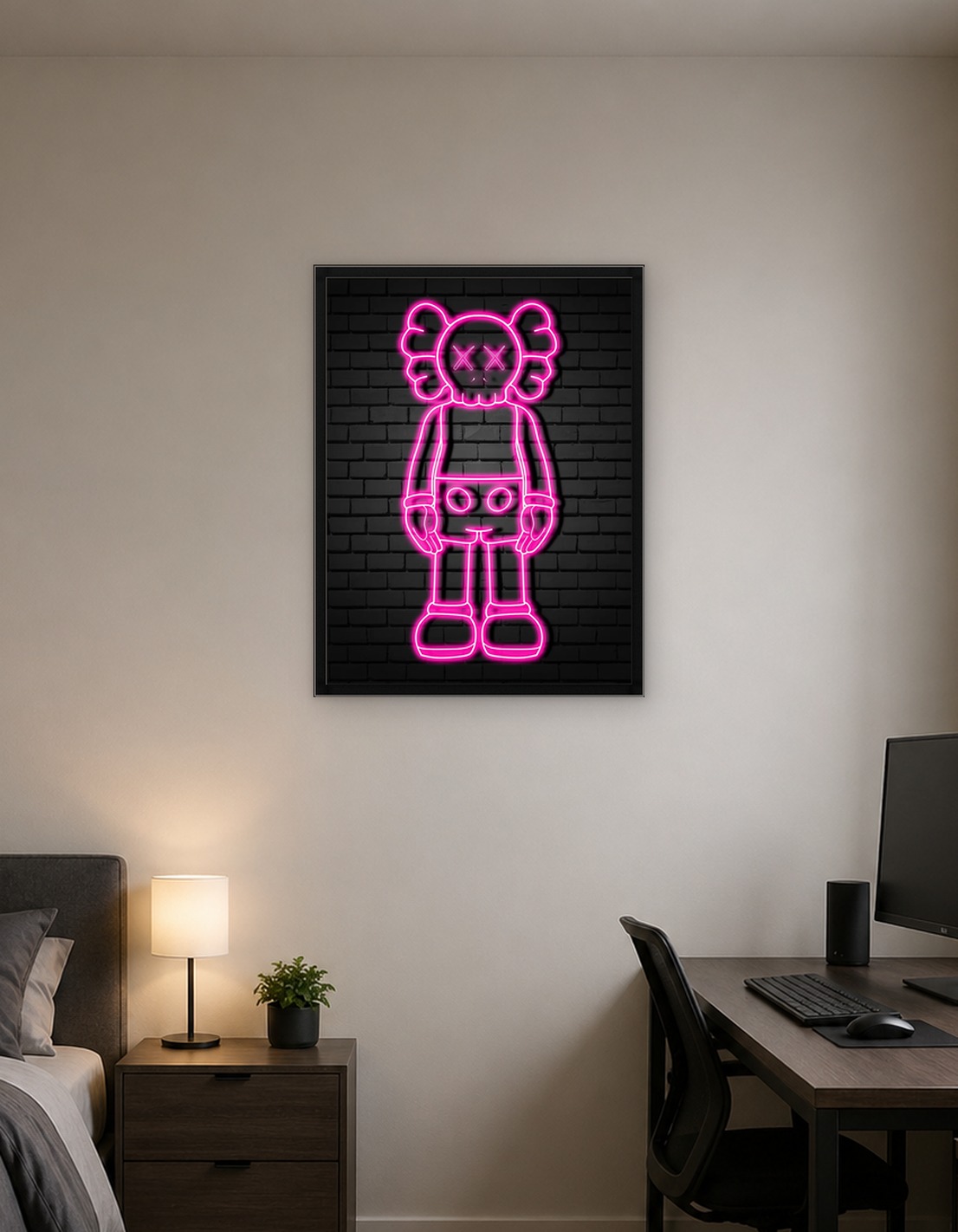 неон KAWS 1