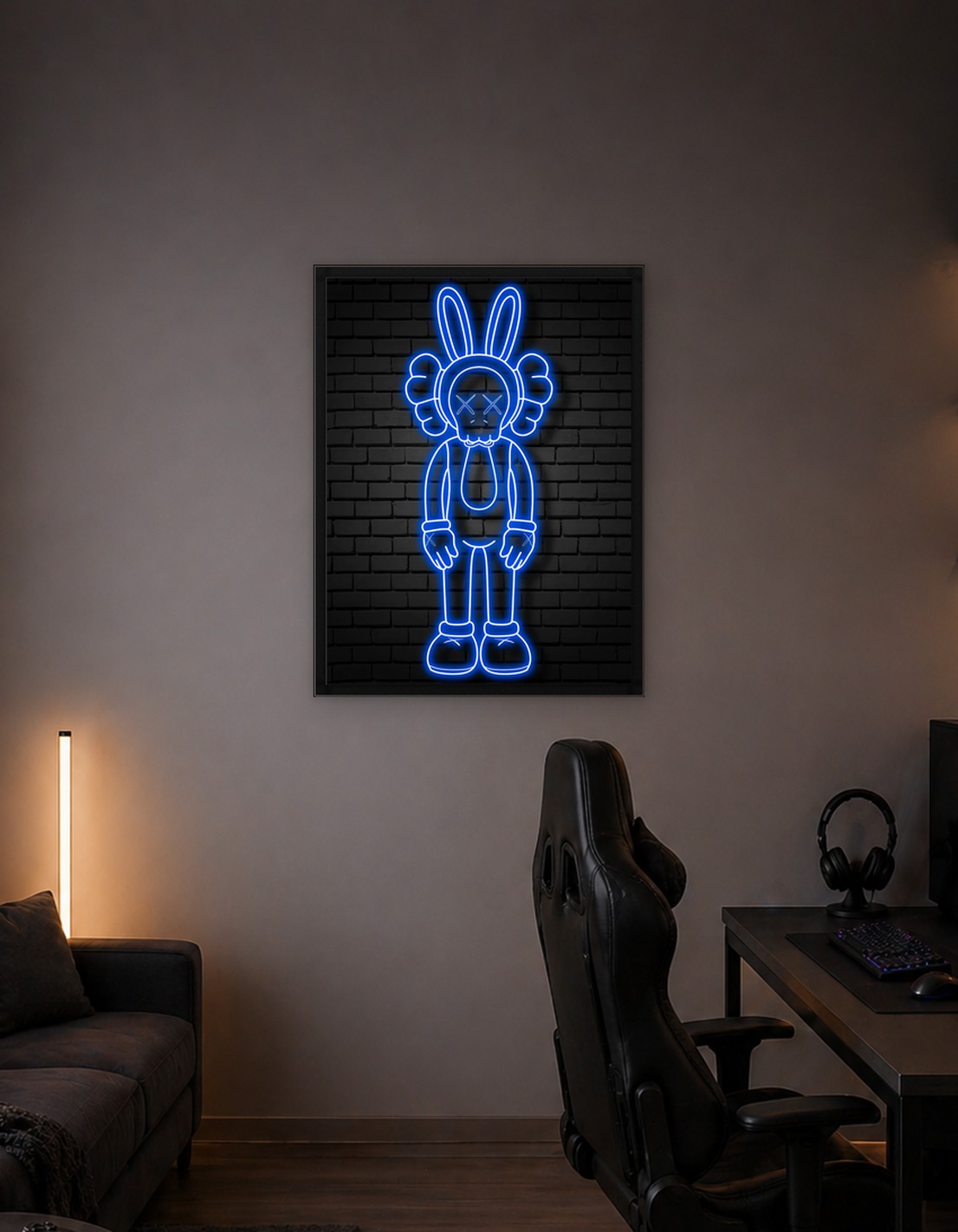 неон KAWS 3