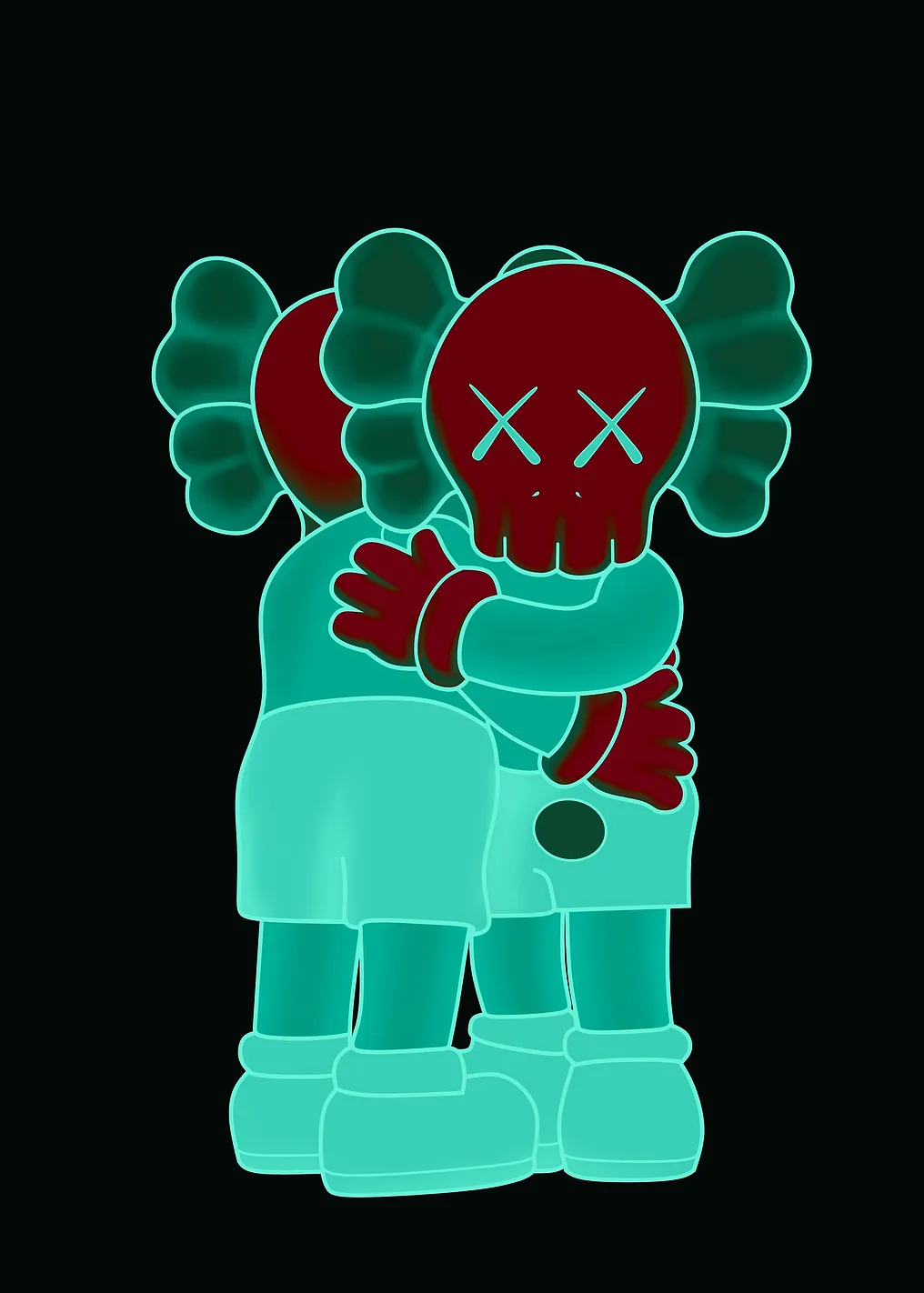 negatif kaws