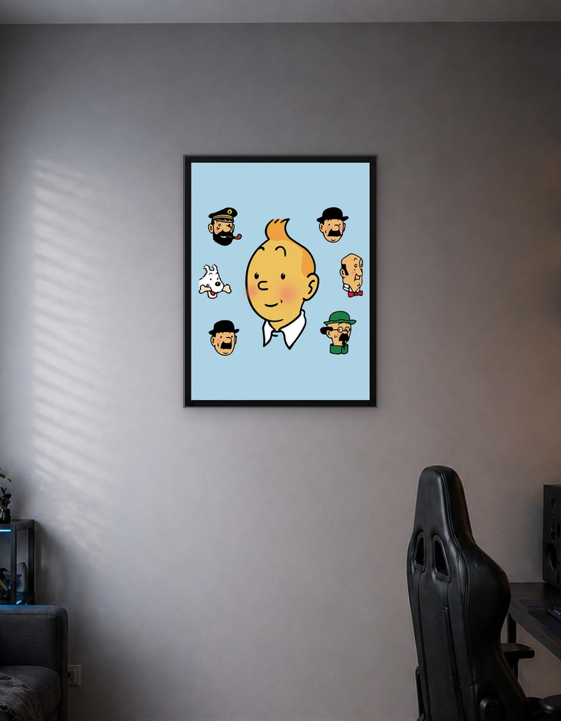 a family tintin cartoon