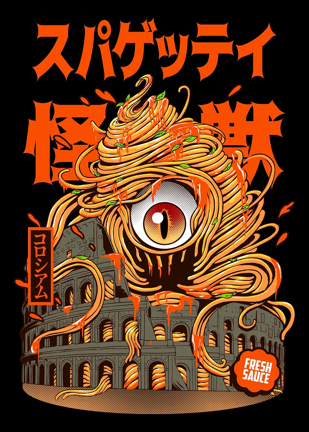 spaghetti kaiju black