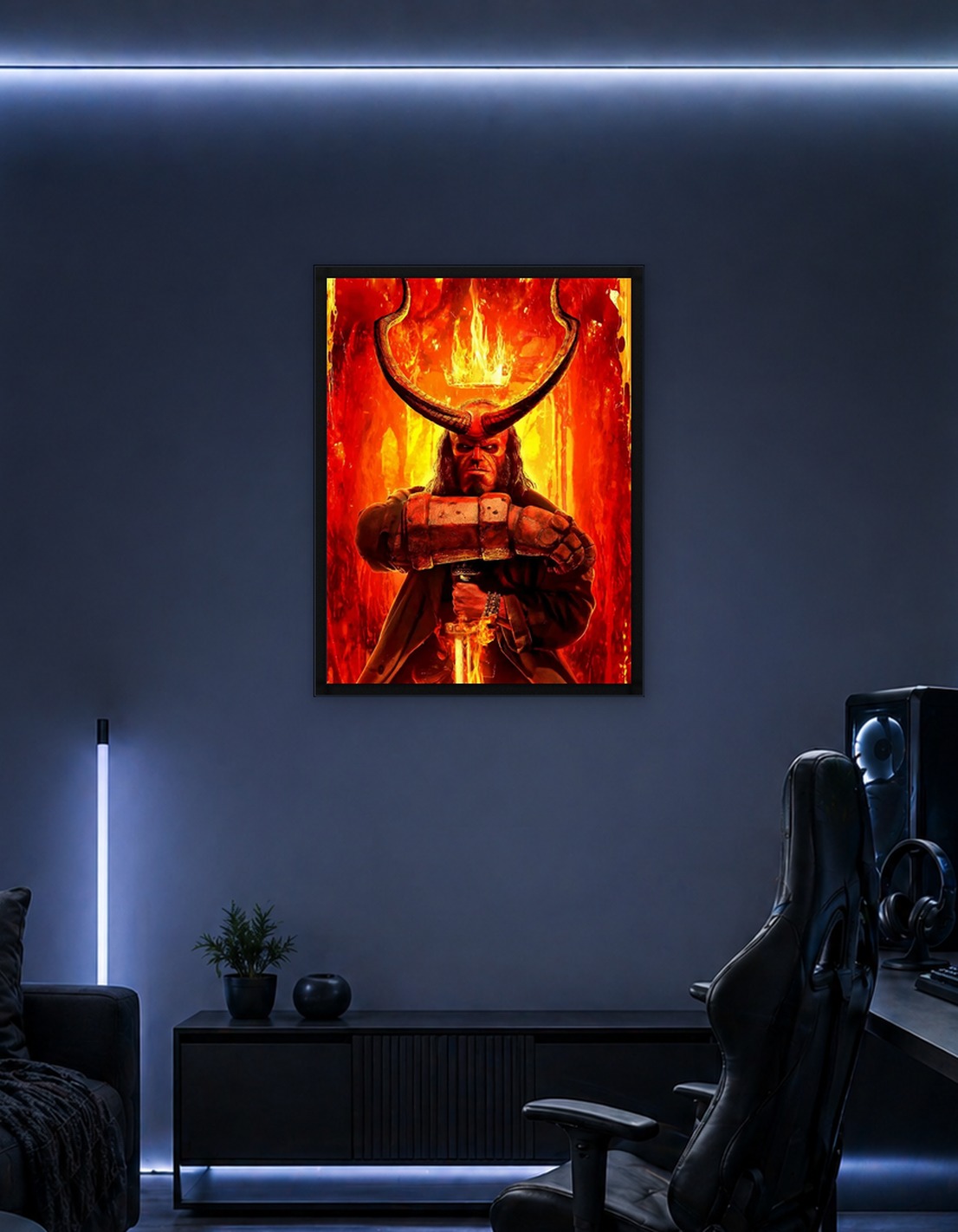 hellboy burning