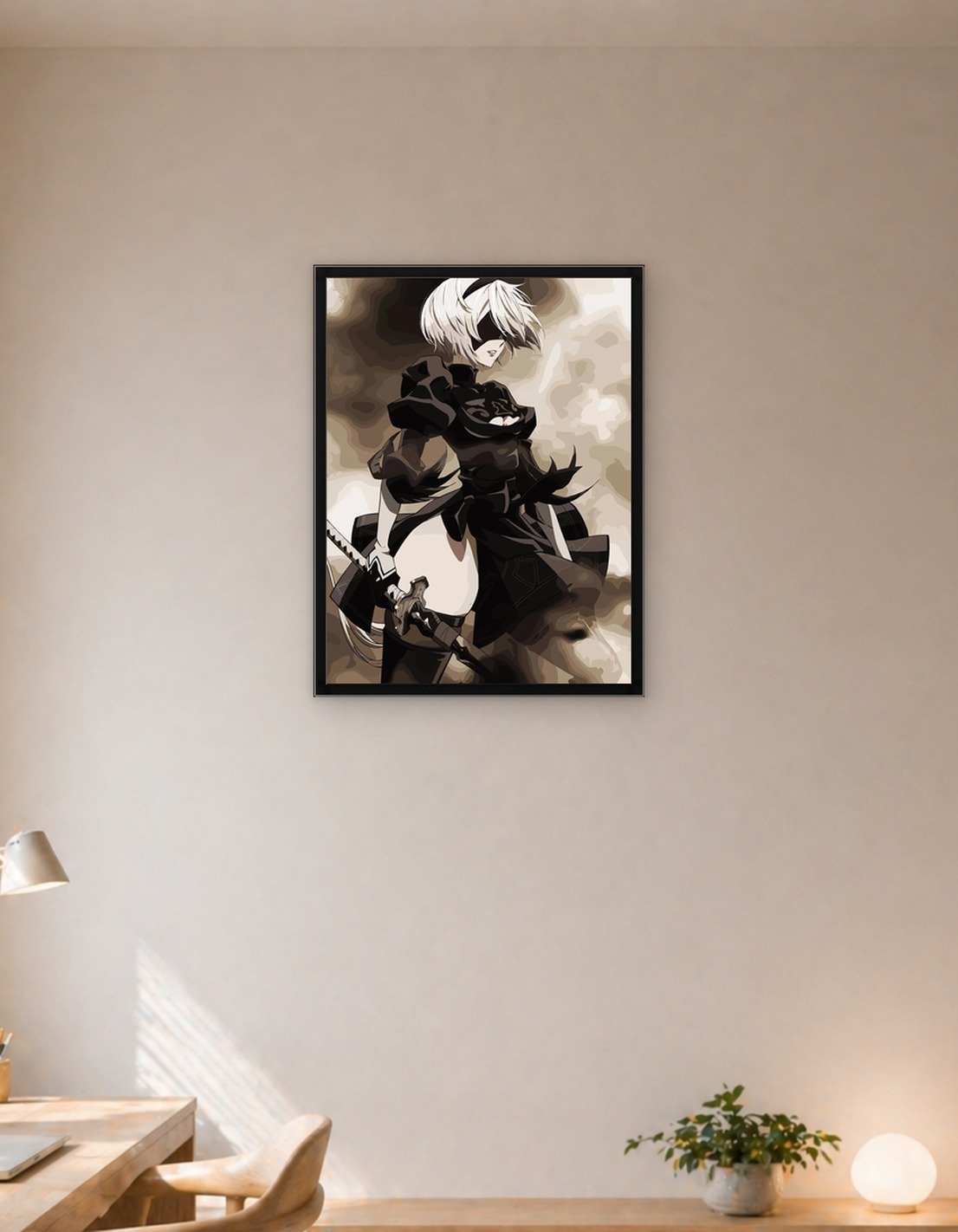 2B с мечом
