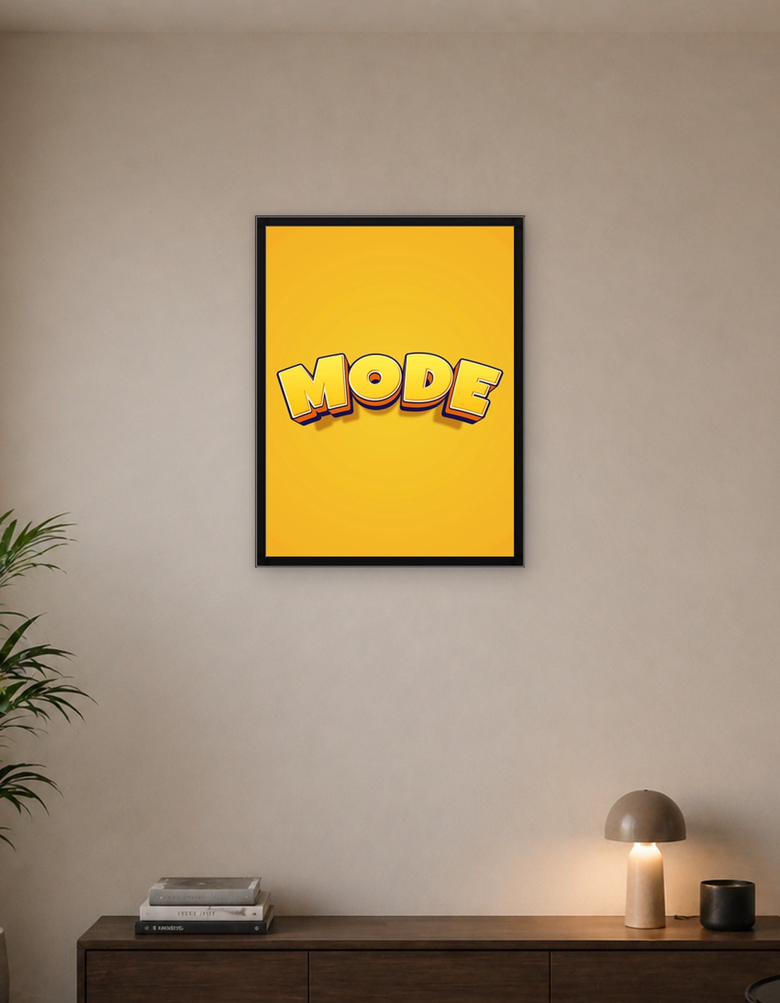 3D Text Art 'MODE'