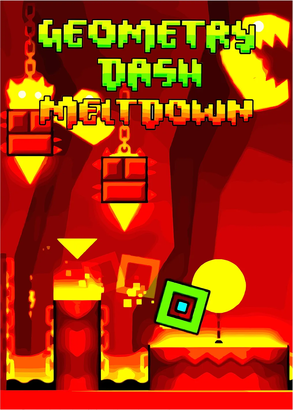 Арты игры Геометри Даш Мелтдоун 2