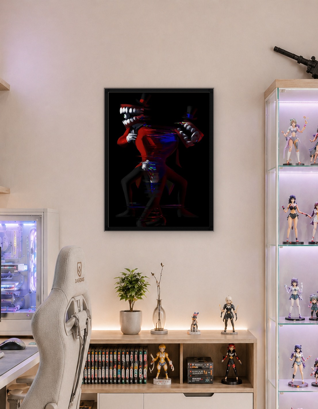 Glitching Character with Top Hat