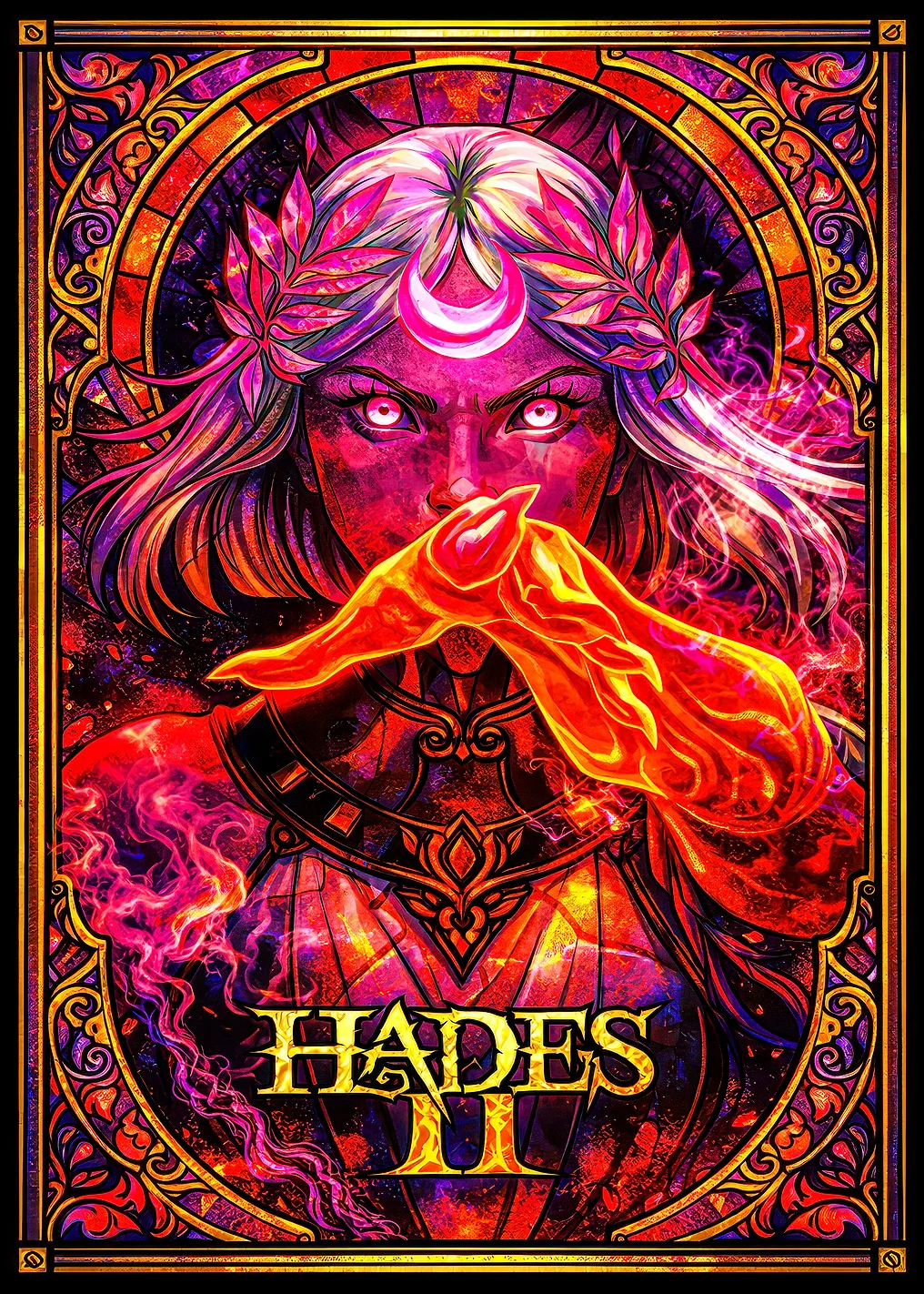 Hades II Melinoe Stained Glass Art