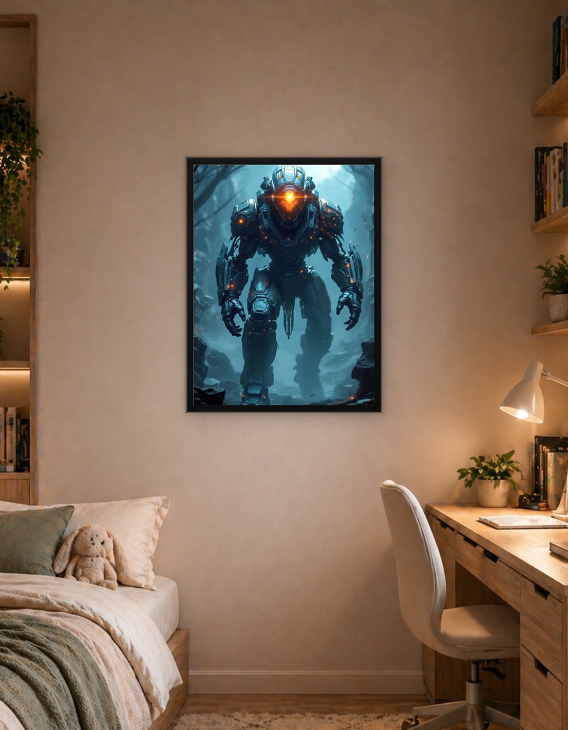 Giant Robot in a Forest