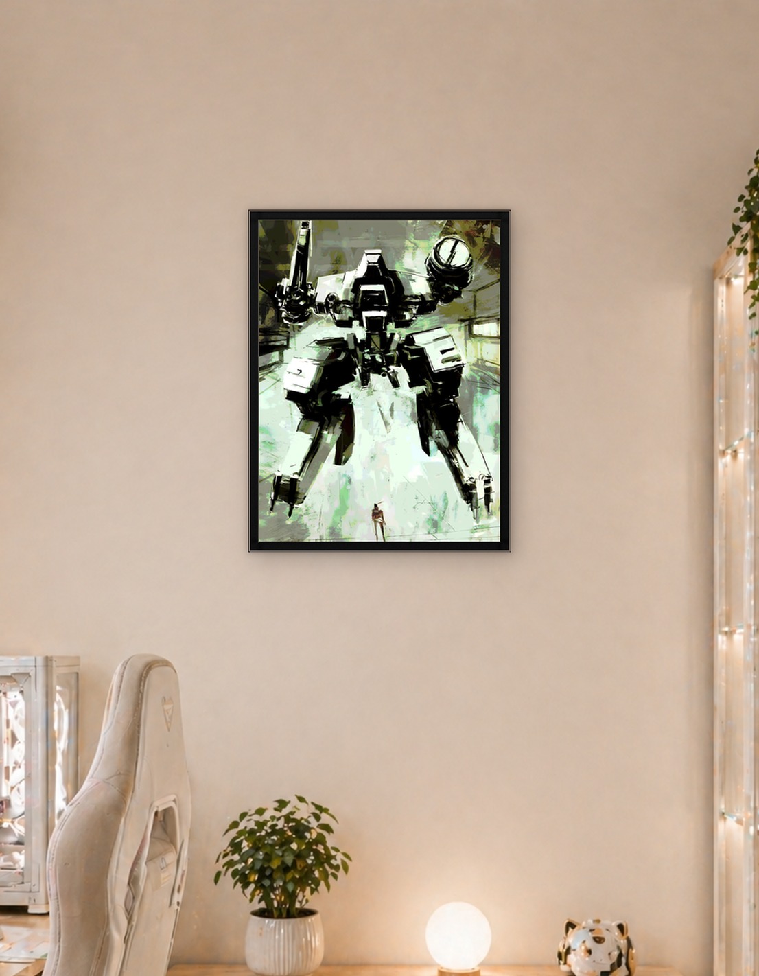 Giant Mech and Soldier