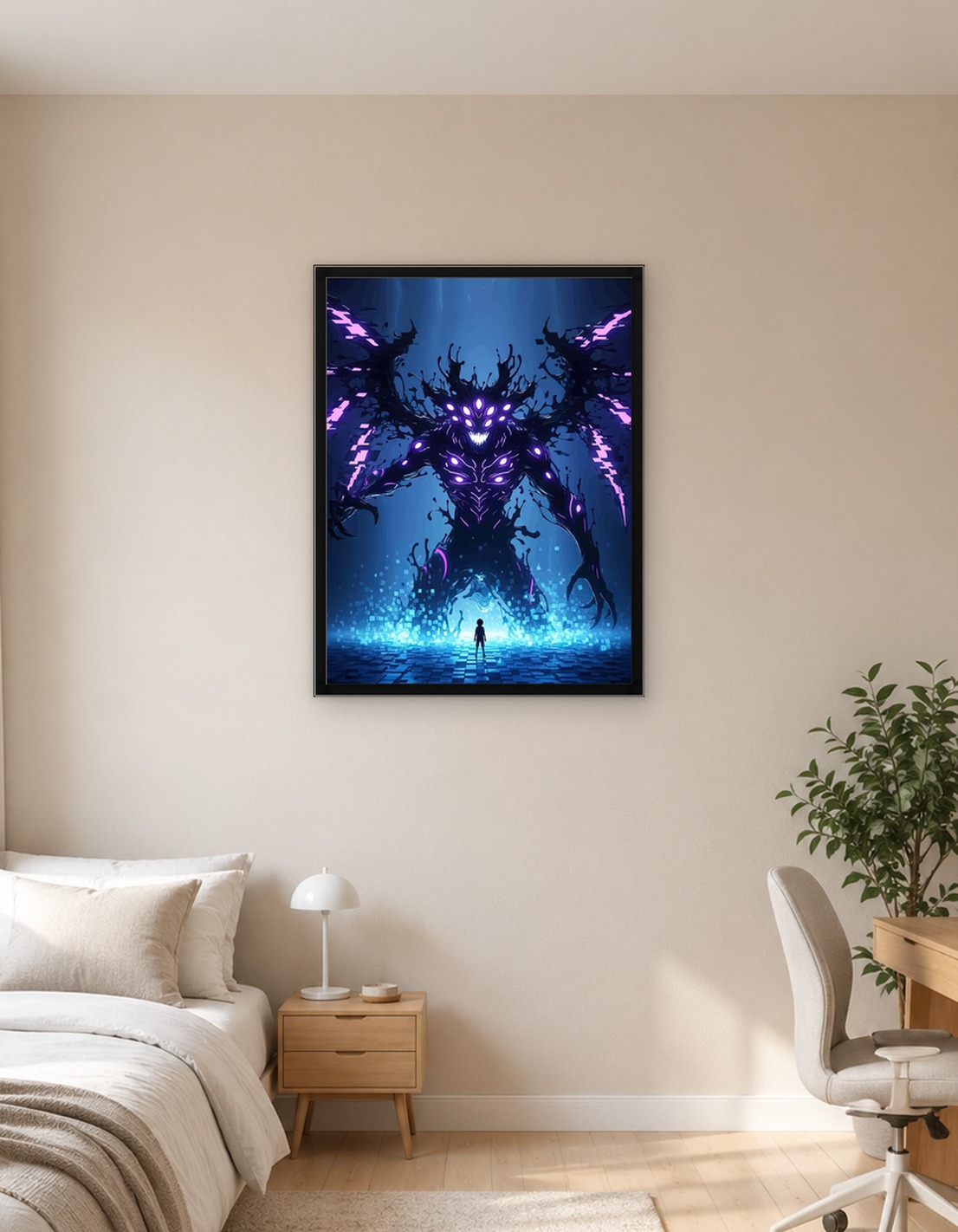 Giant Shadow Monster vs Human