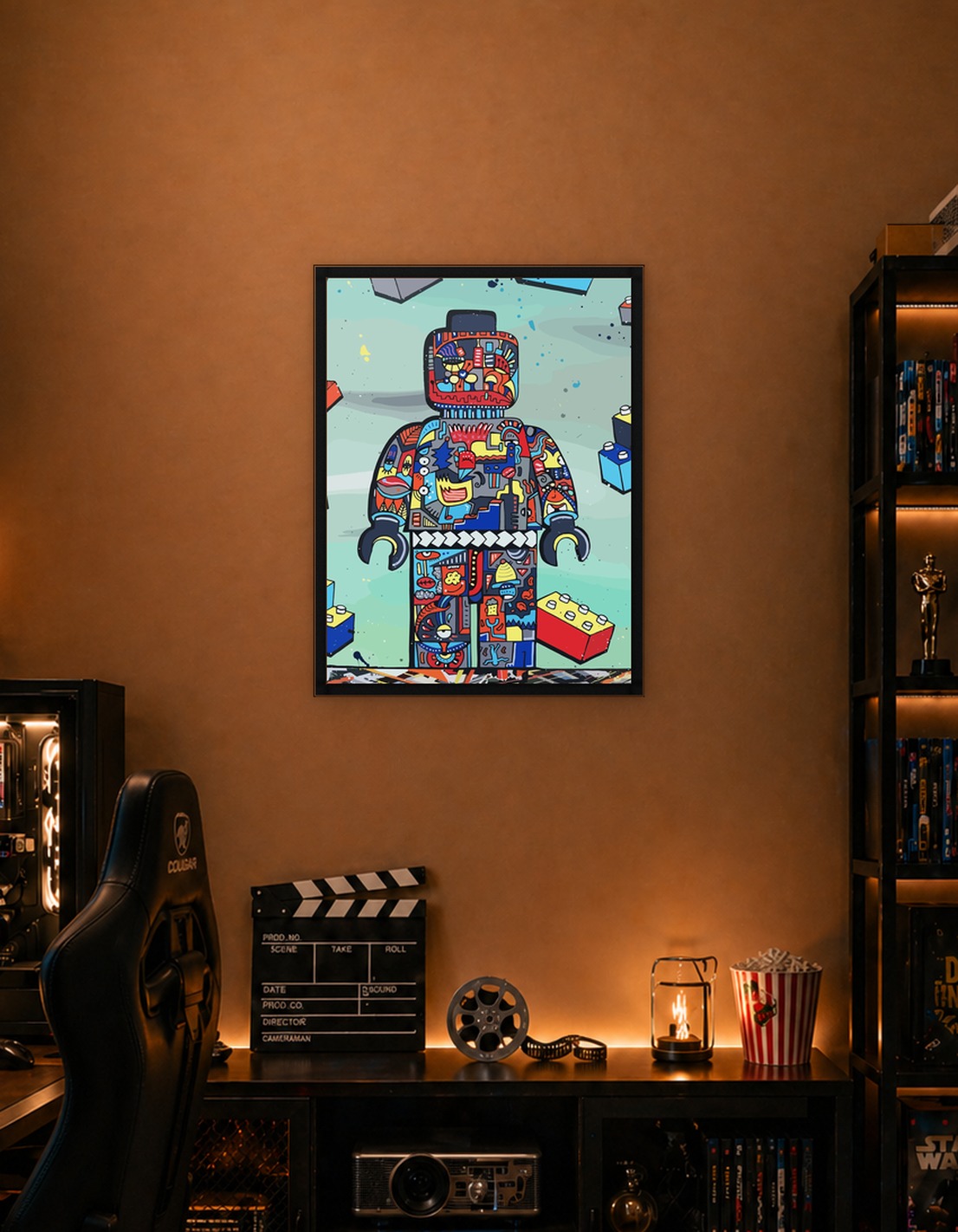 Graffiti Lego Robot Art
