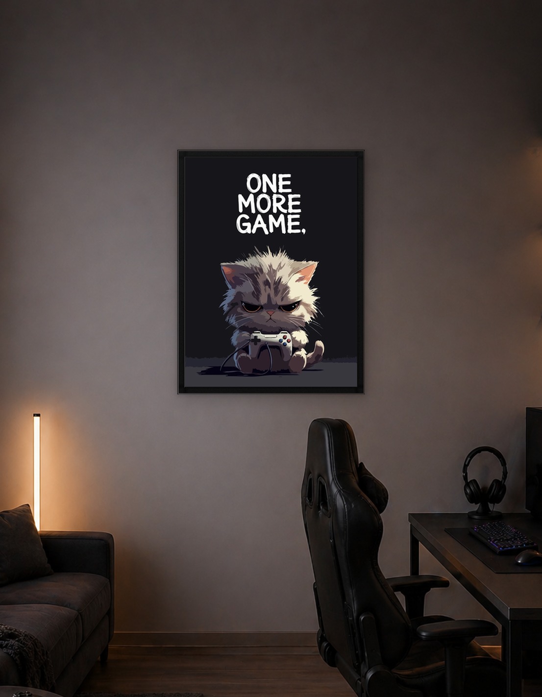 Grumpy Cat Gamer One More Game