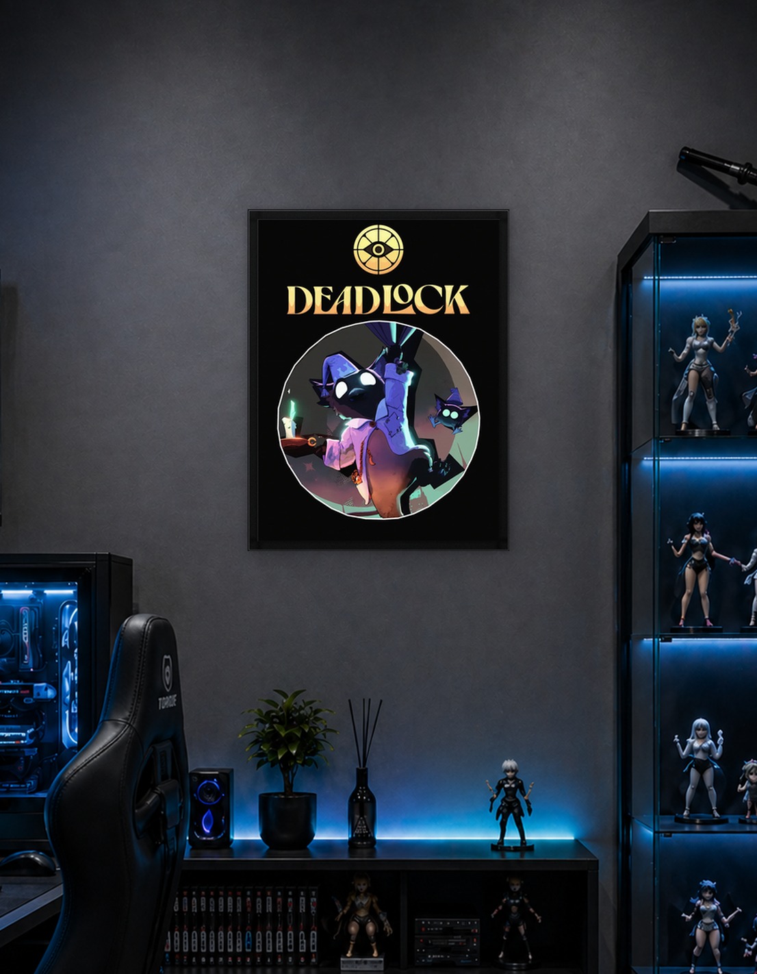 Deadlock Game Art with Cat Character