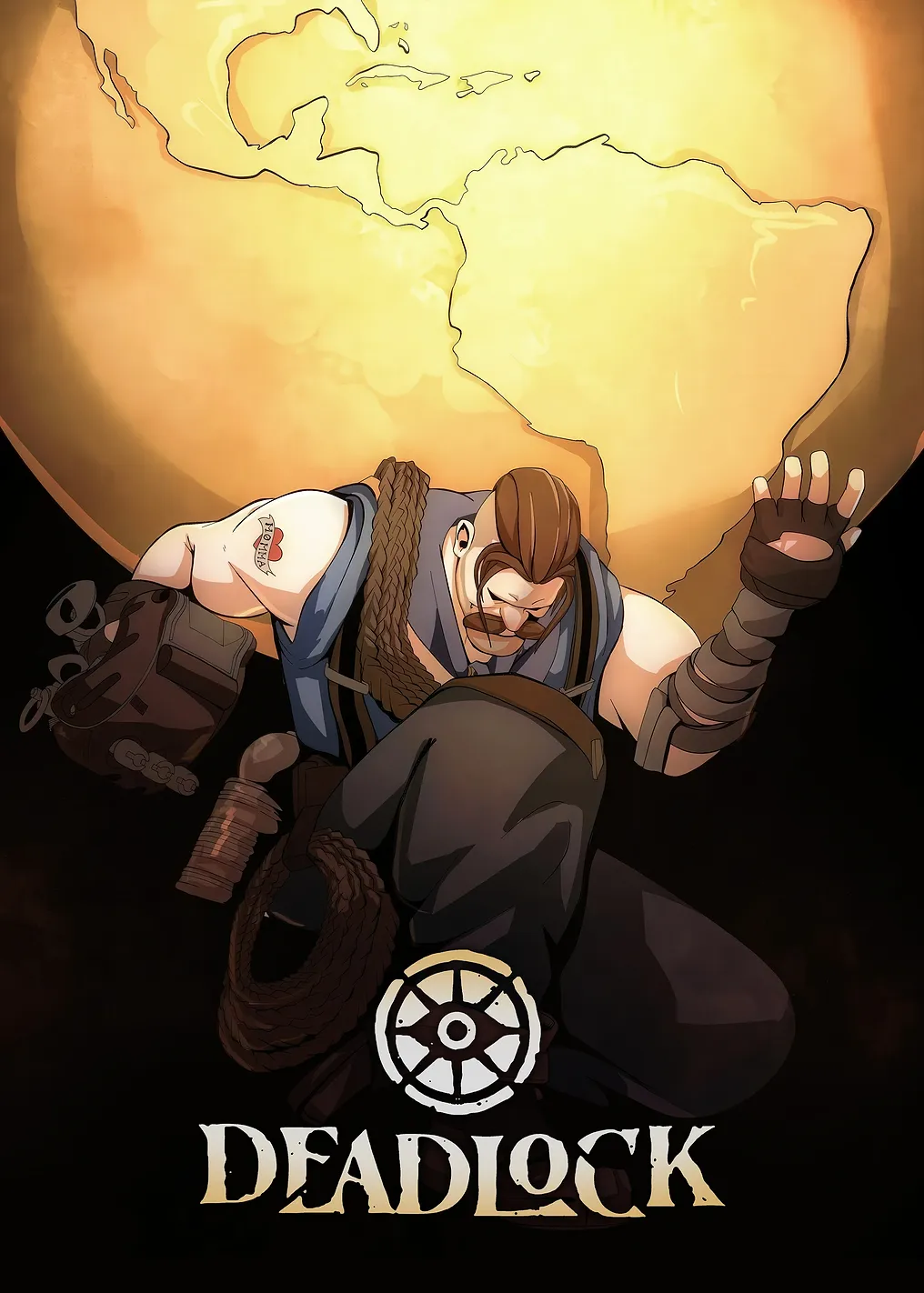 Deadlock Game Art with Atlas Figure