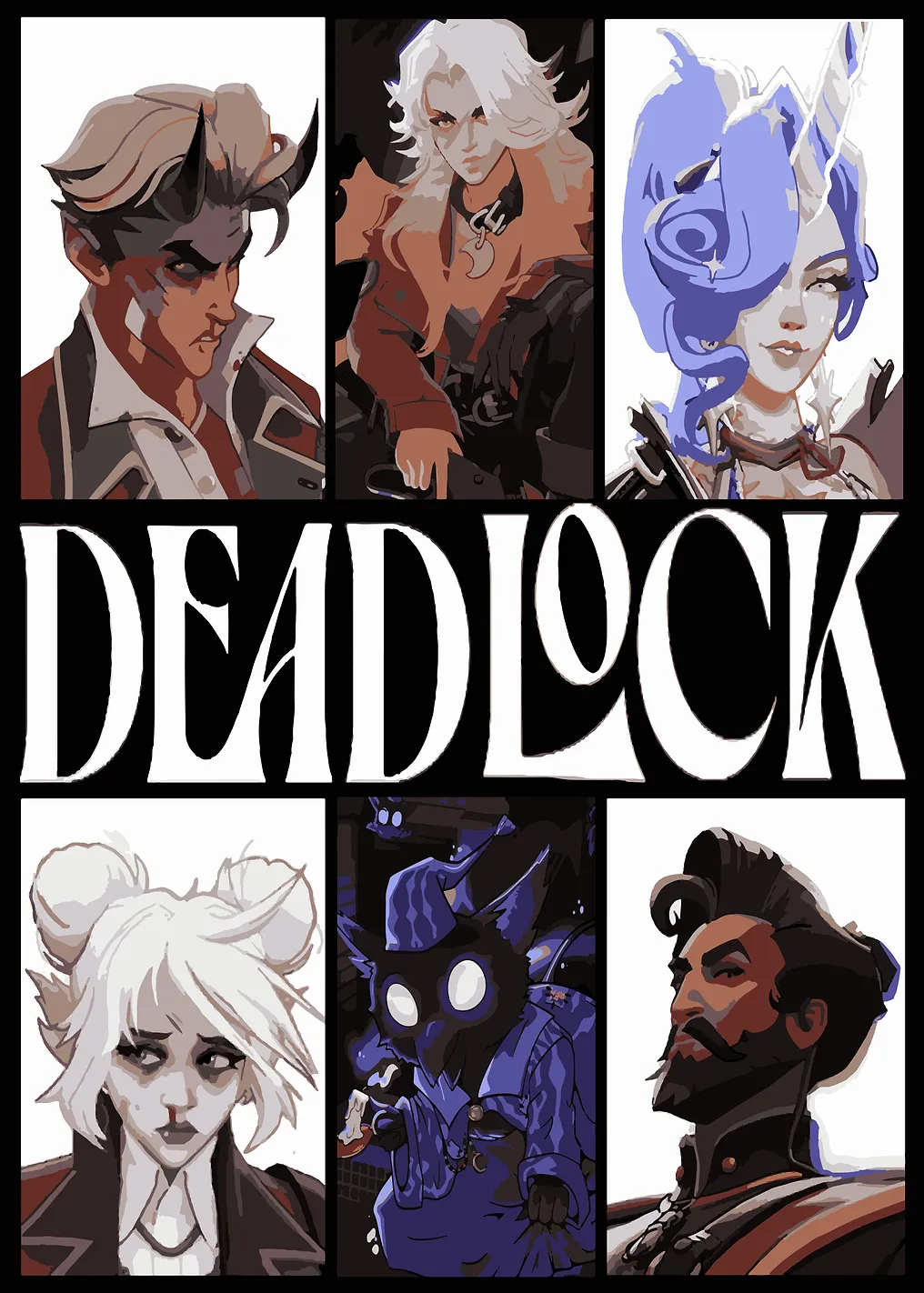 Deadlock Collage Character Art