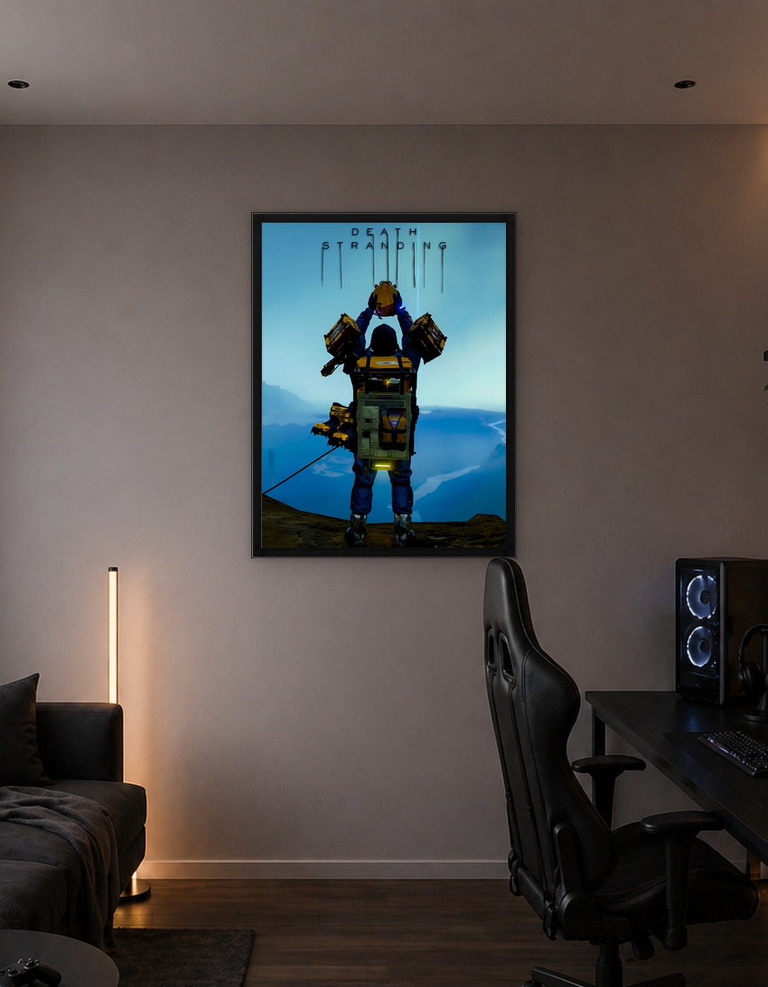 Death Stranding Character Holding Cargo