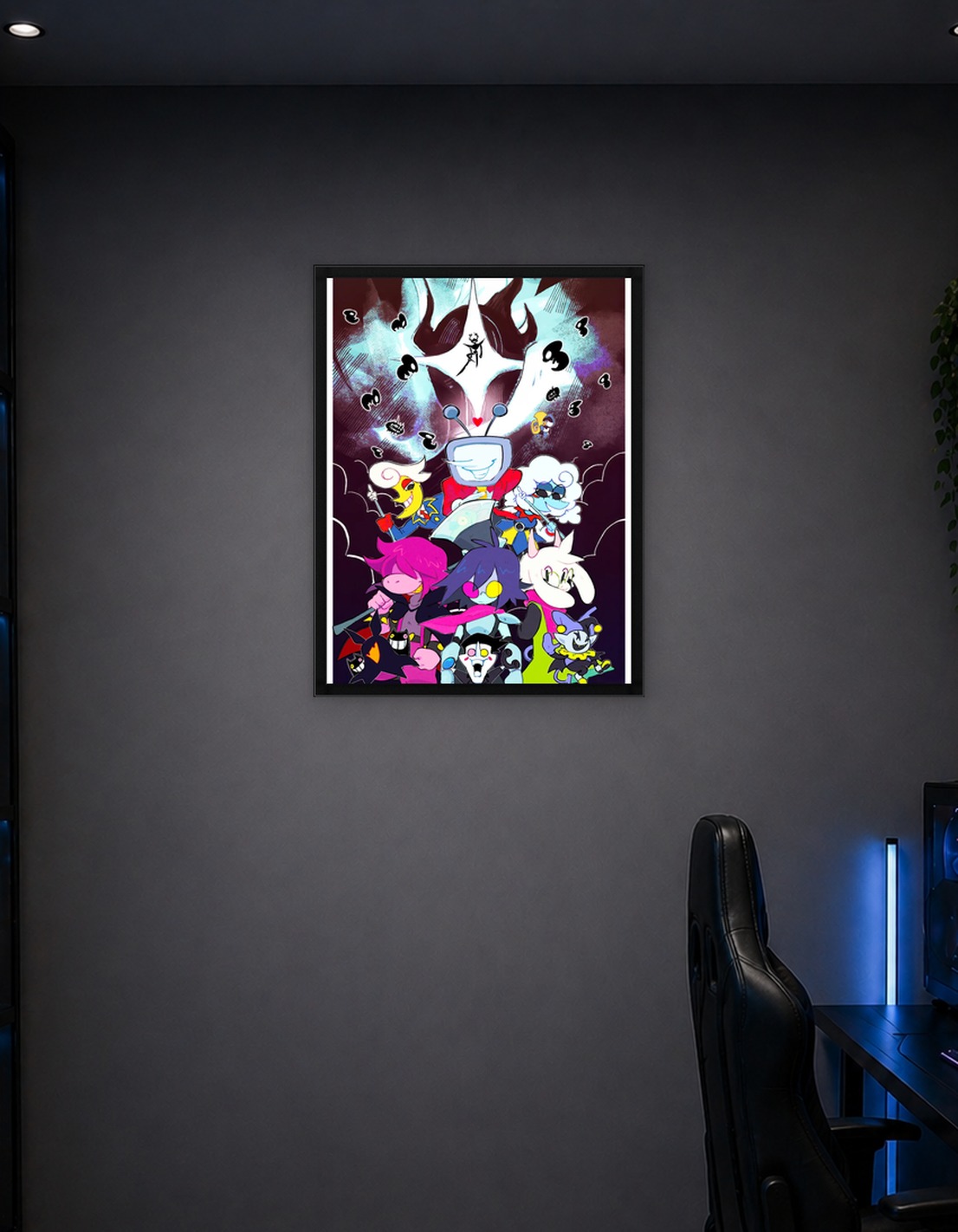 Deltarune Characters in a Group Pose