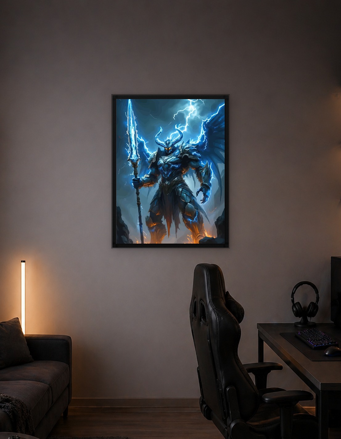 Demonic Warrior with Lightning Spear