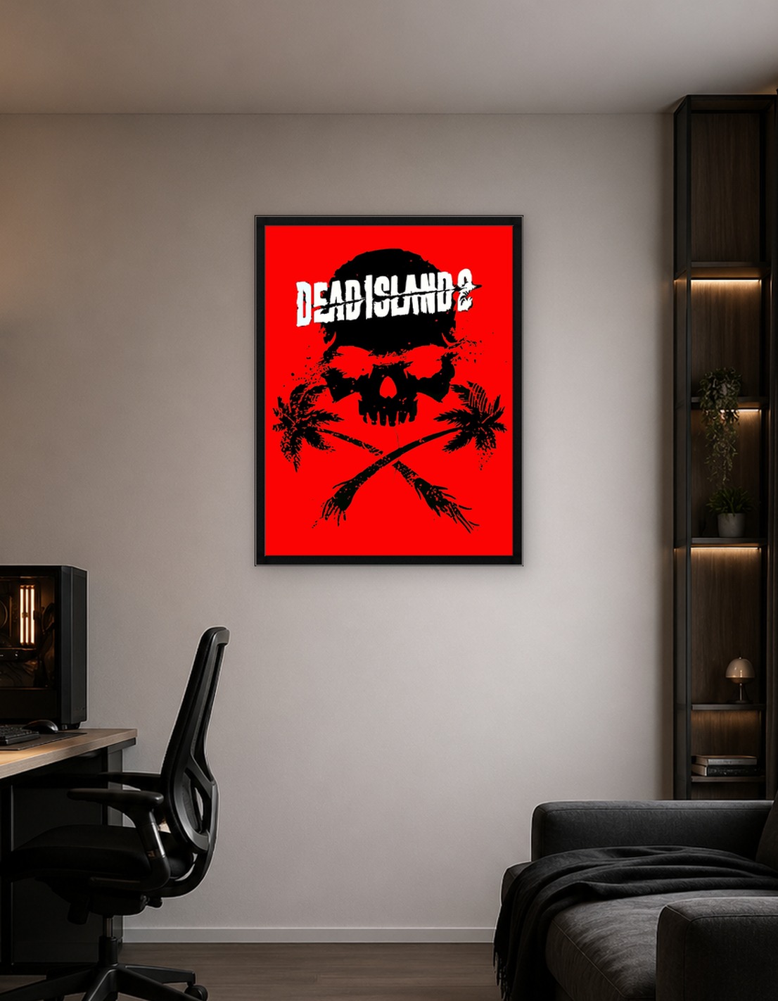Dead Island 2 Skull and Palm Trees