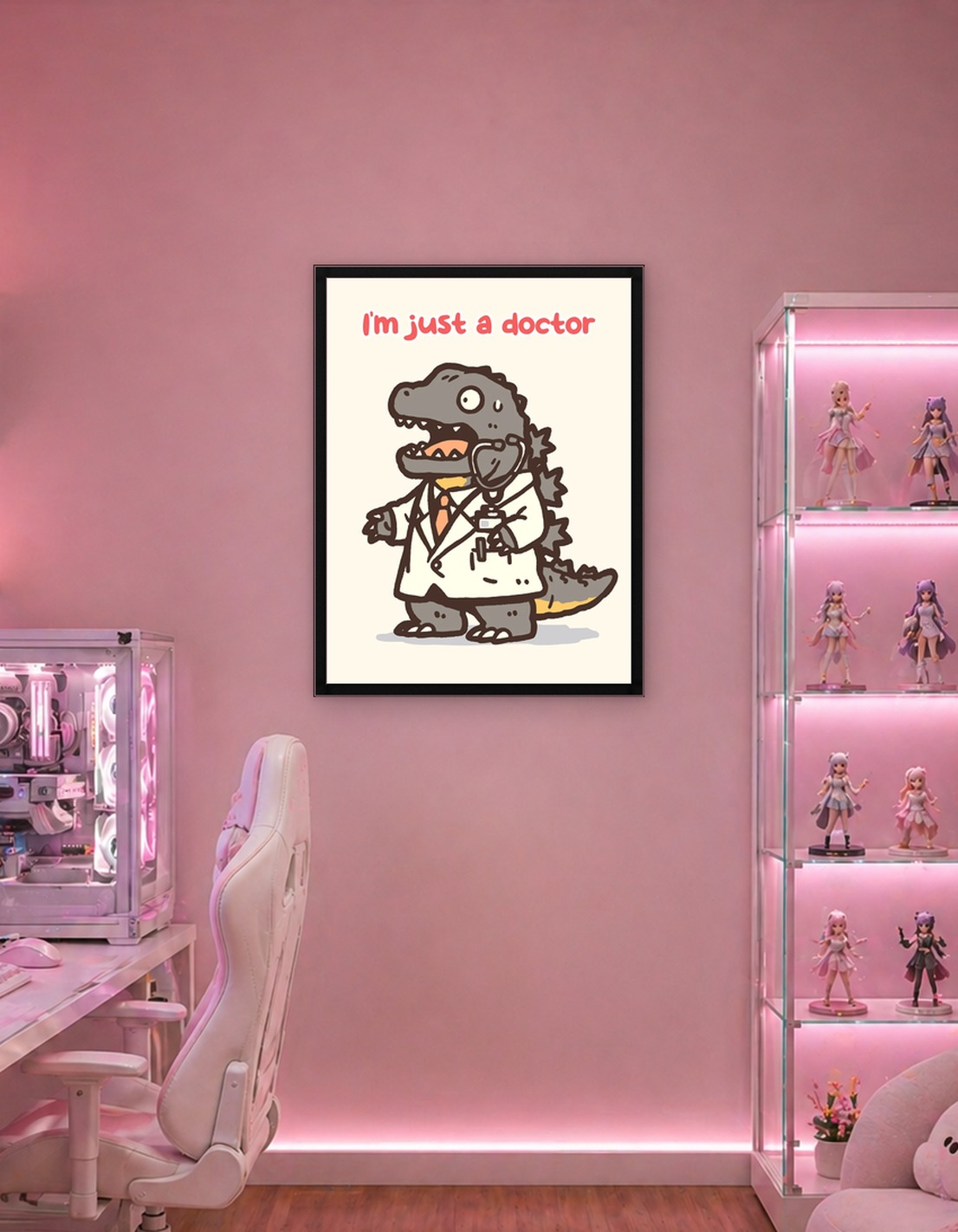Dinosaur Doctor with Stethoscope