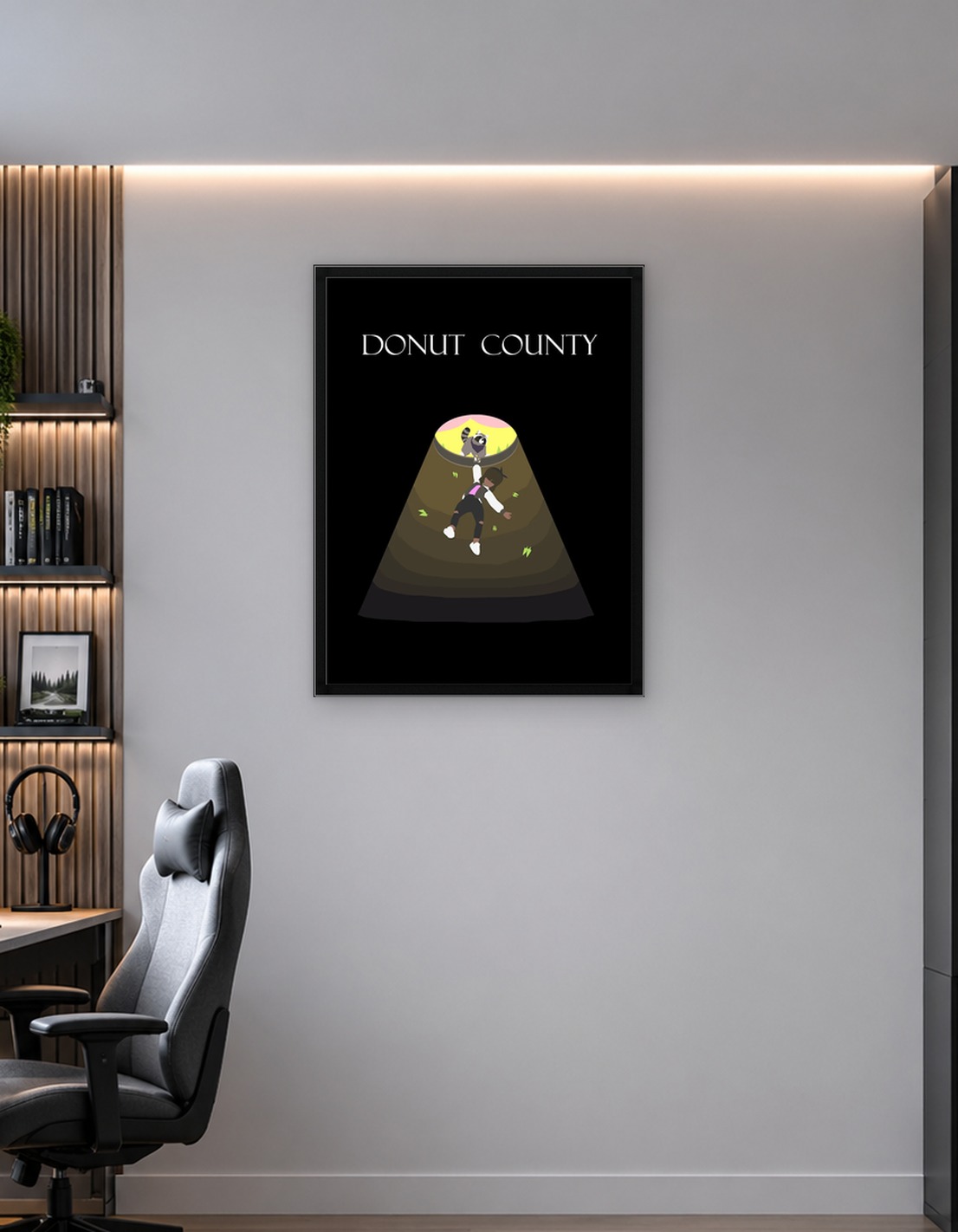 Donut County Raccoon and Falling Person