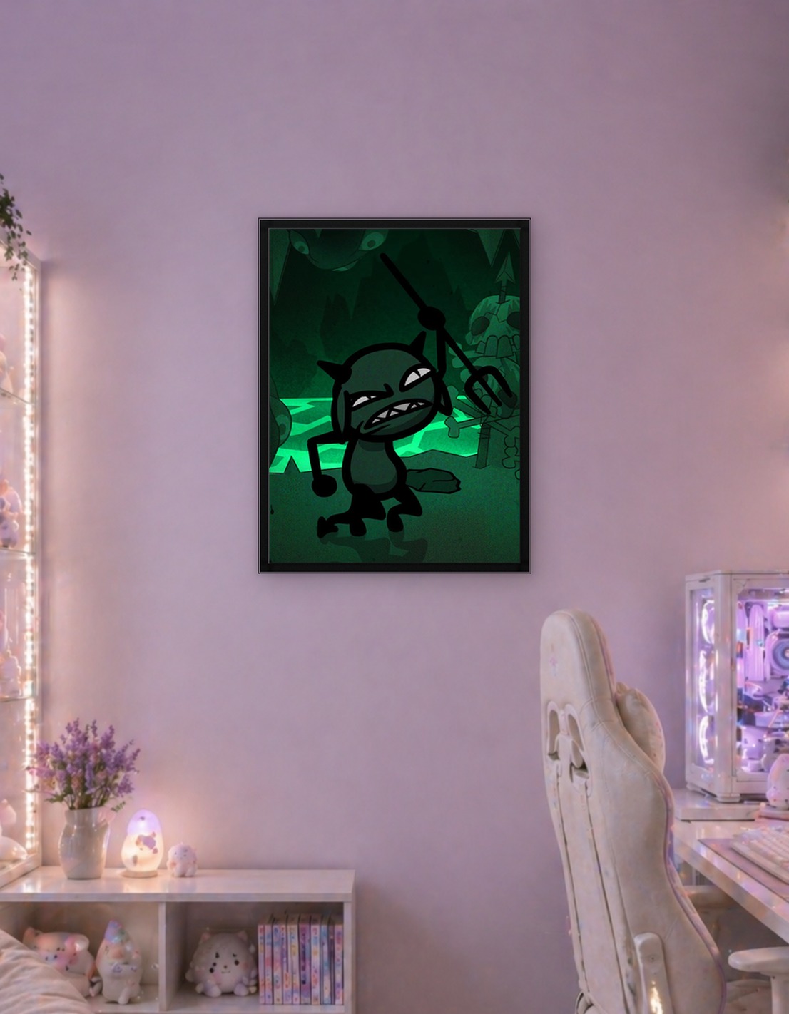 Green Devil with Trident